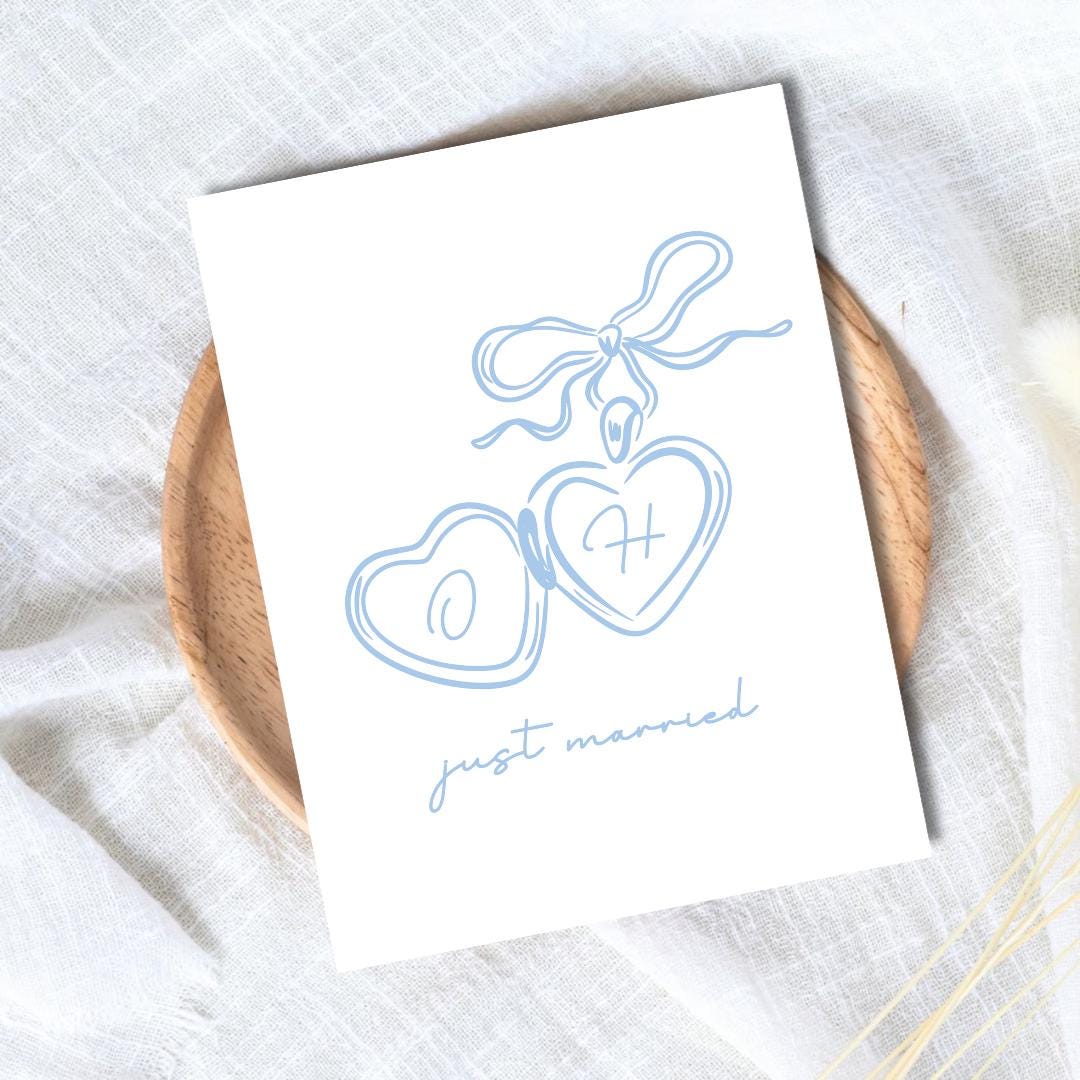 Personalized Wedding Card For Newly Married or Engaged Couple, Wedding Card For Her, Engagement Card For Sister, Cousin, Bestie Wedding