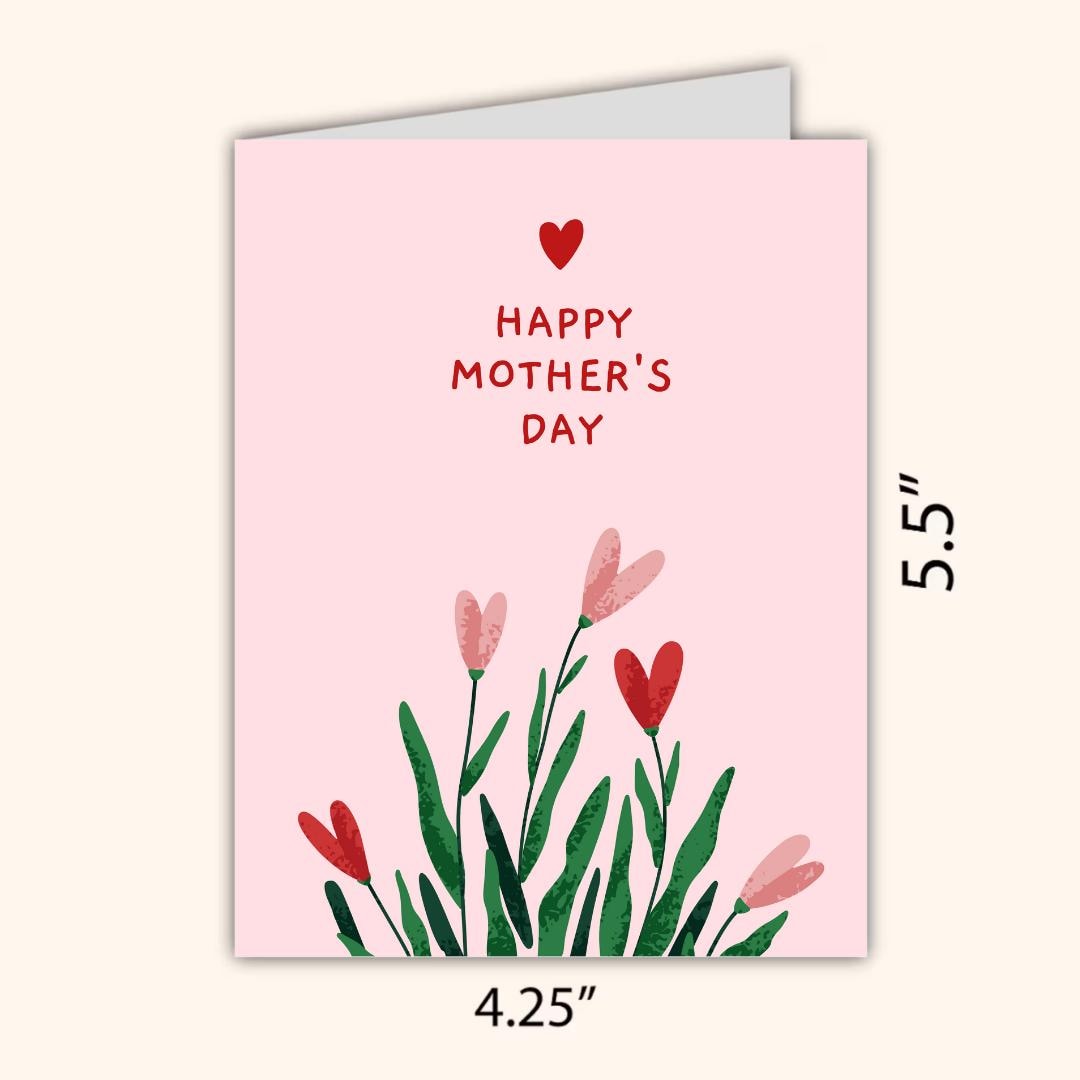 Mother's Day Flowers Card, Happy Mothers Day Card, Card For Mothers Day, Mum Mothers Day Cards For Her, Mothers Day Card For Grandma, Nana
