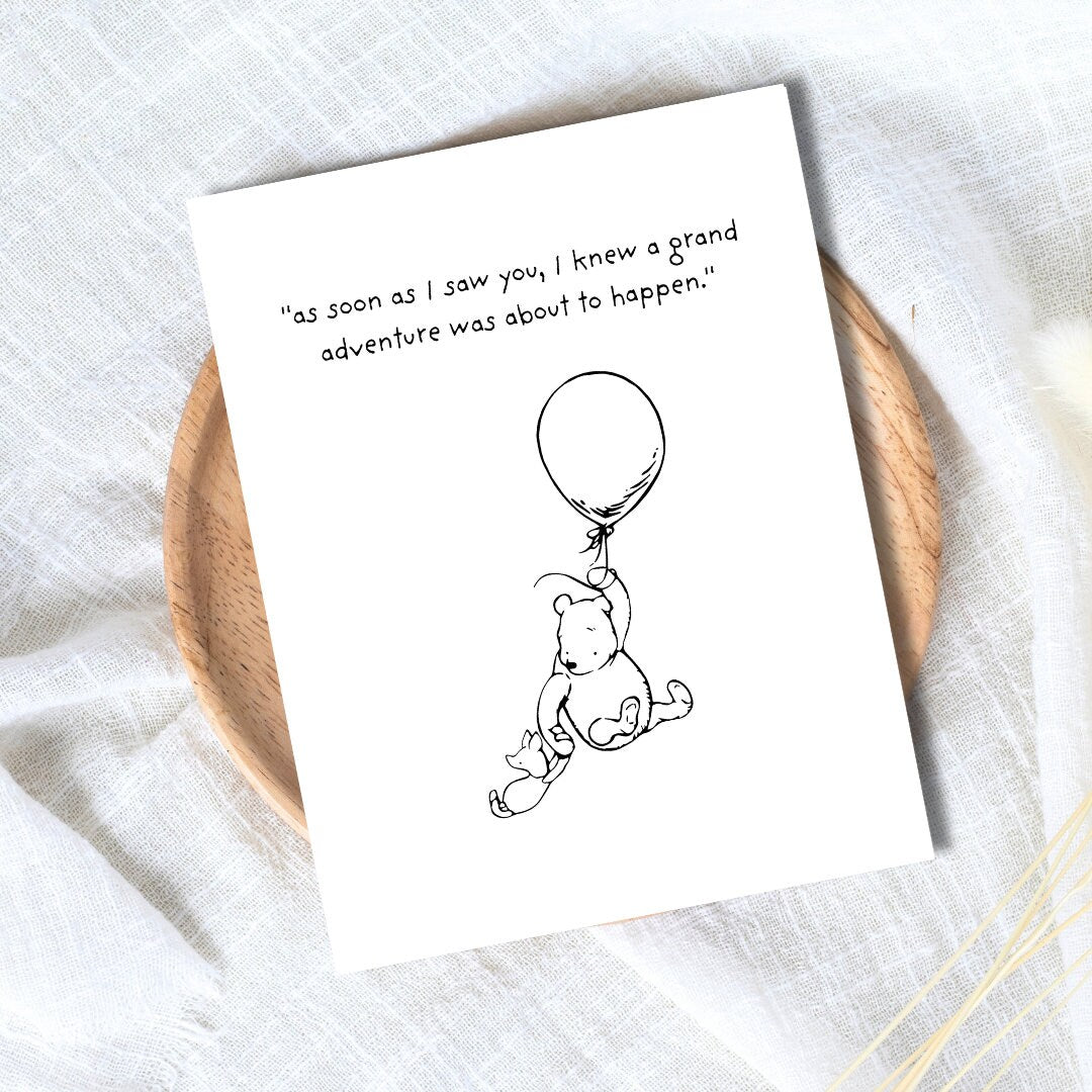 A Grand Adventure New Parents Card, A New Baby, Pregnant, Congratulations, Baby Shower Card Daughter Niece Granddaughter Goddaughter Child