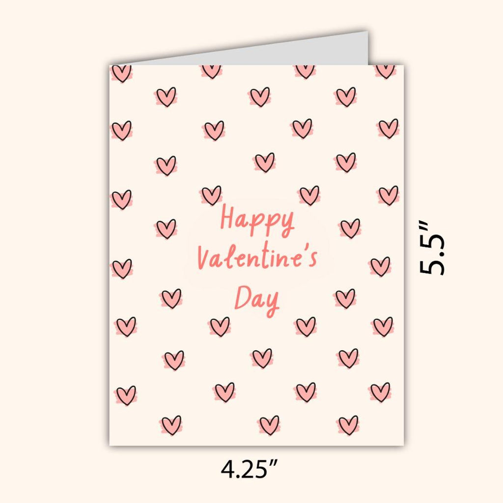Happy Valentine's Hearts Card | In Love Card | Valentine's Card for Her Him Wife Husband Boyfriend Fiance | Valentines Gift For Him Her