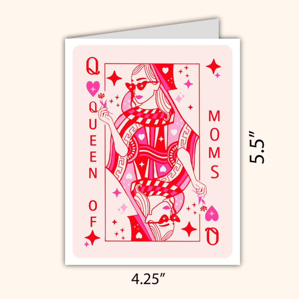 Queen Of Moms Mothers Day Card For Cool Mom, new mother card Mothers Day, Mum Mothers Day Cards For Her, Mothers Day Card For Grandma, Nana