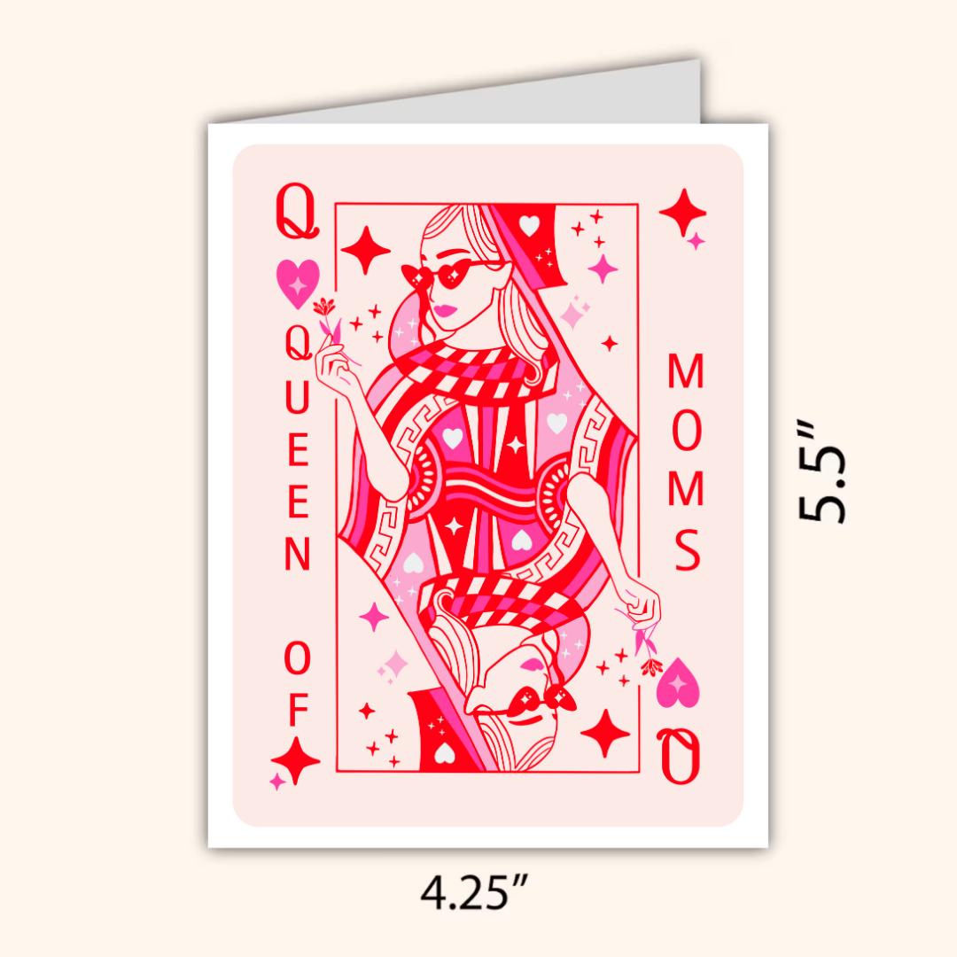 Queen Of Moms Mothers Day Card For Cool Mom, new mother card Mothers Day, Mum Mothers Day Cards For Her, Mothers Day Card For Grandma, Nana