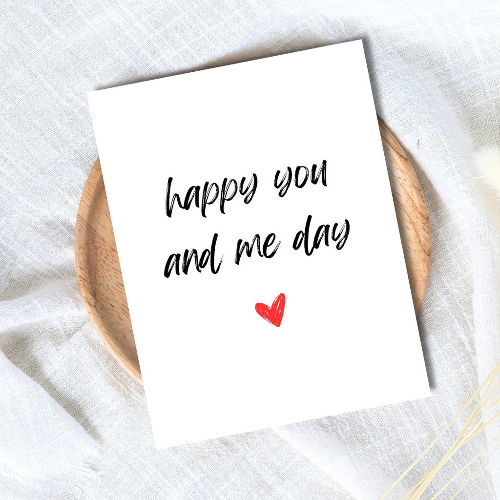 Anniversary Card For Husband, Wife Anniversary Card, Boyfriend Anniversary Card, Girlfriend Anniversary Gift, Happy You And Me Day