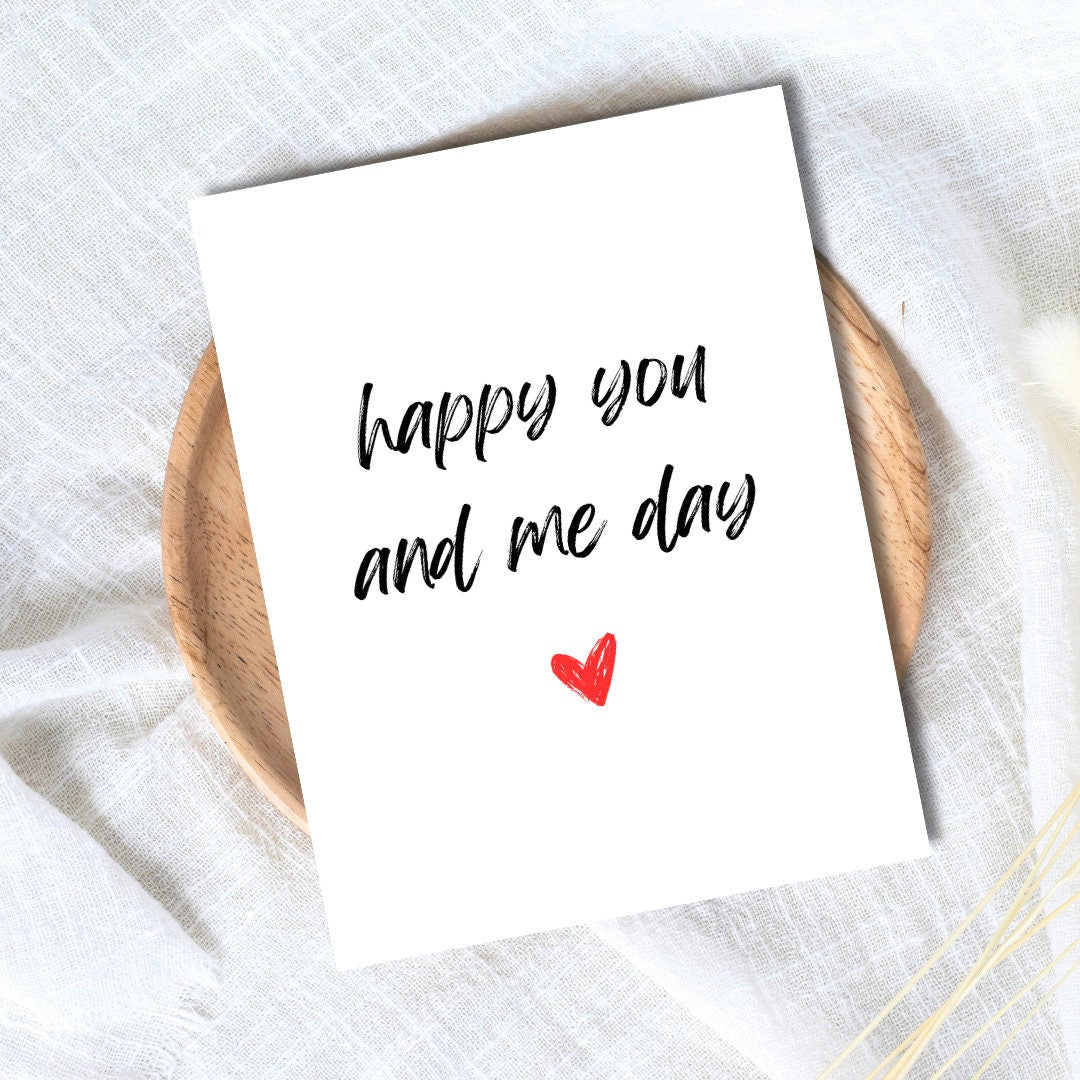 Anniversary Card For Husband, Wife Anniversary Card, Boyfriend Anniversary Card, Girlfriend Anniversary Gift, Happy You And Me Day