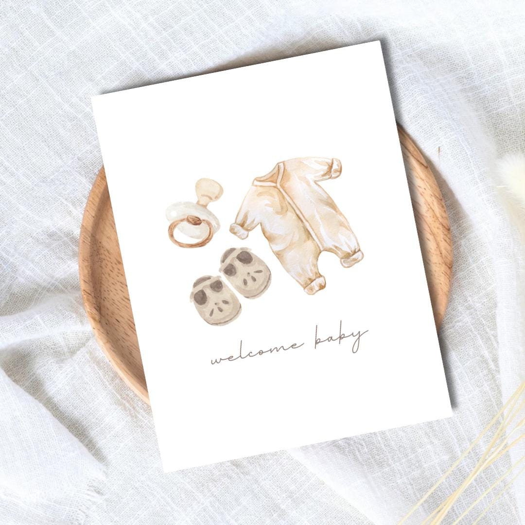 New Parents Card - thoughtful new baby card by Northern Wind Creative