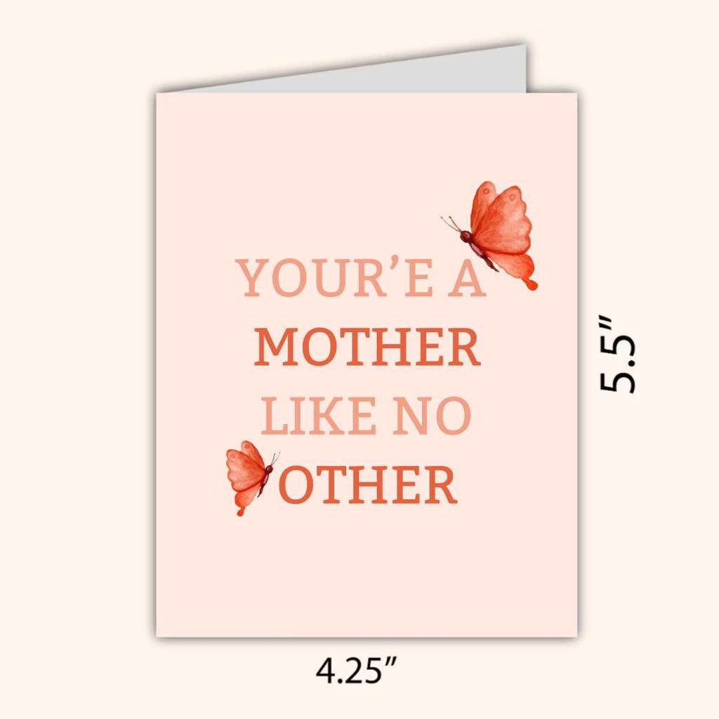 You're A Mother Like No Other Mothers Day Card, new mother card Butterfly, Mum Mothers Day Cards For Her, Mothers Day Card For Grandma, Nana