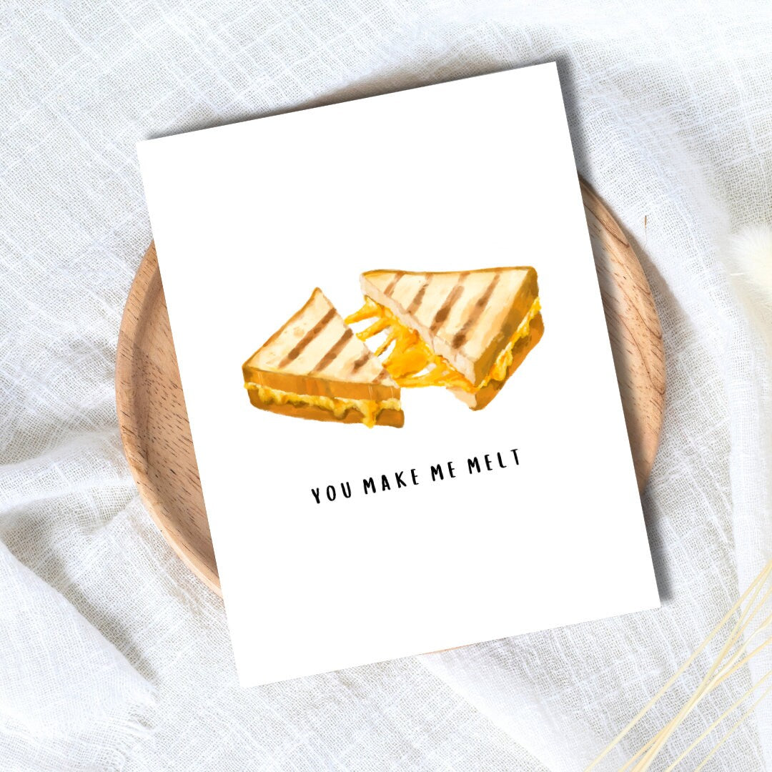 You Make Me Melt Anniversary Card In Love Birthday Card Heartfelt Wedding/Dating Anniversary For Husband Wife Boyfriend Girlfriend