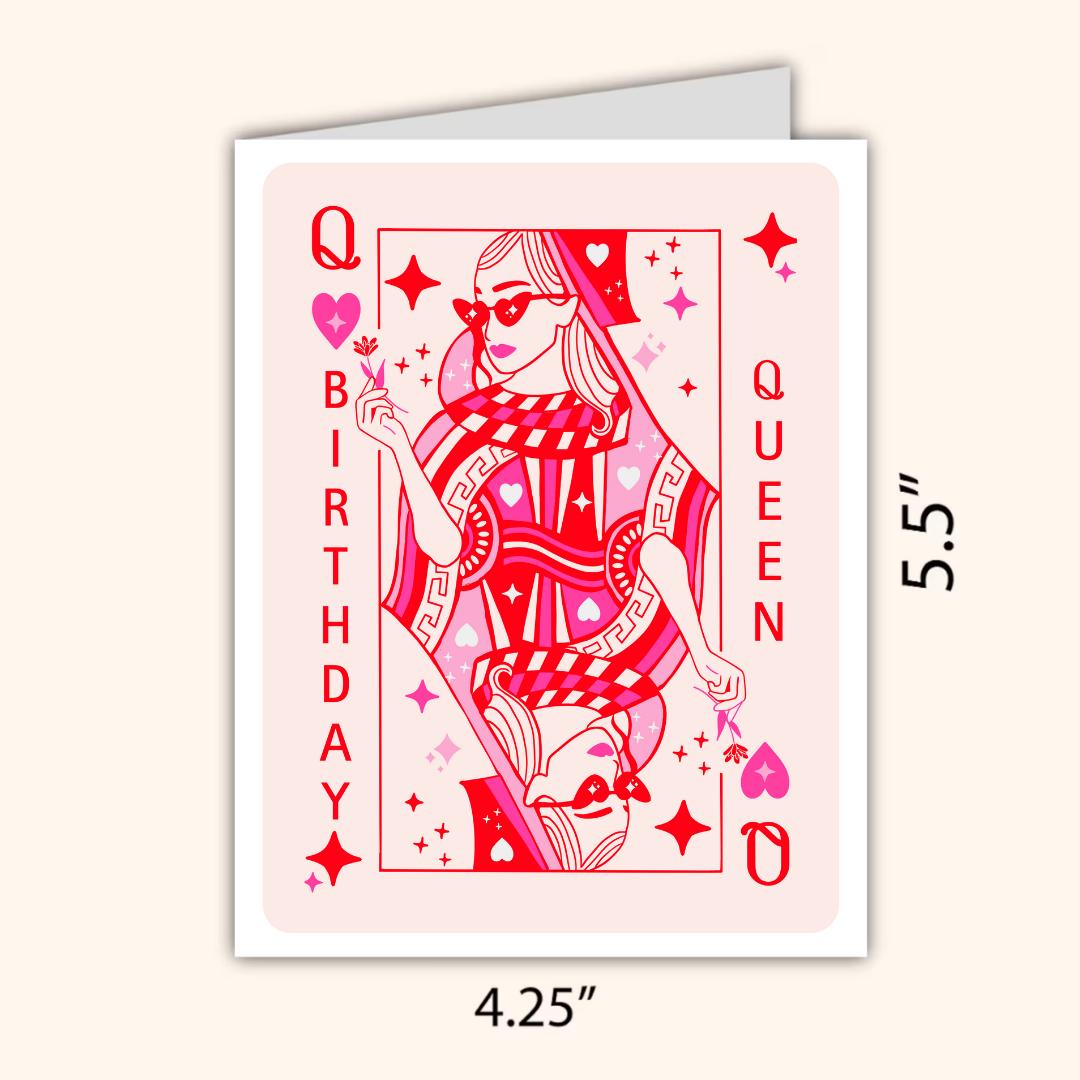 Birthday Queen Card, Happy Birthday Bestie, Bestie Card, Birthday Card For Best Friend, Friendship Card, Girl Bestie Bday, friends birthday