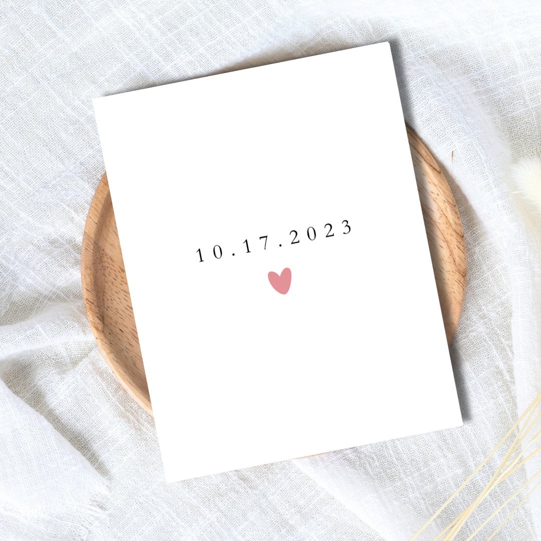 Personalized Anniversary Date Card | Happy Anniversary Card | Cute Card Wedding/dating Anniversary For Husband Wife Boyfriend Girlfriend Him