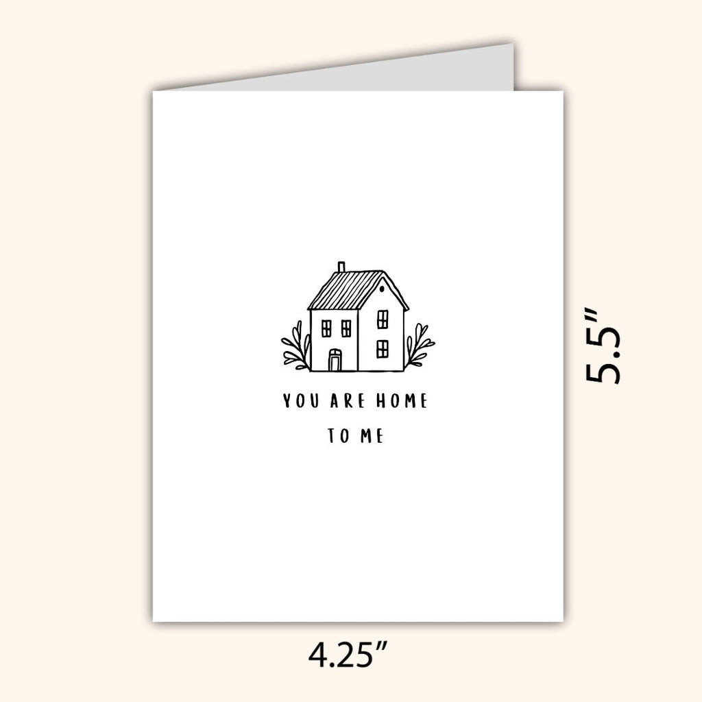 You're My Home Cute Anniversary Card In Love Birthday Card Heartfelt Wedding/Dating Anniversary For Husband Wife Boyfriend Girlfriend Him