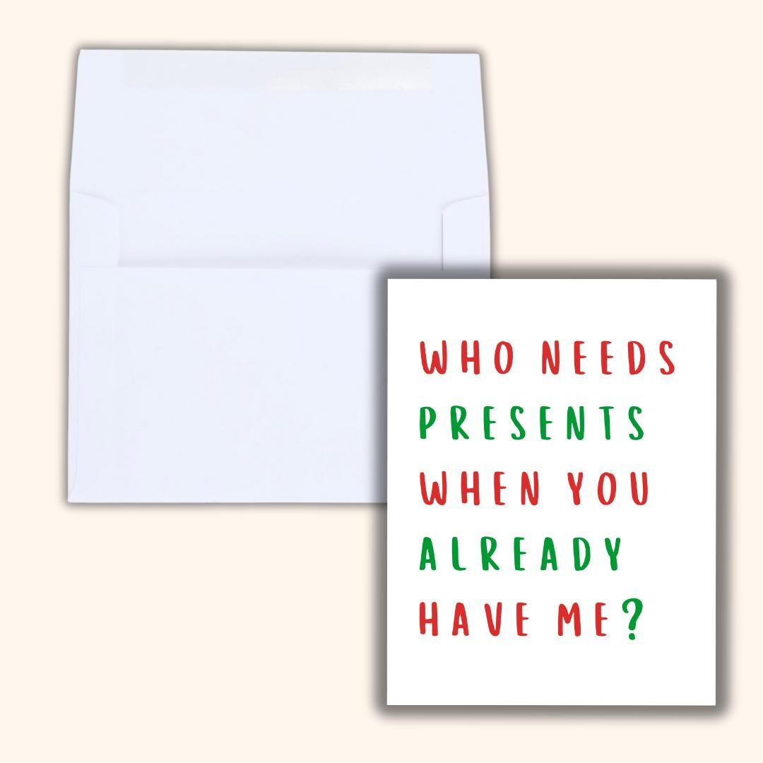 Funny Sexy Christmas Card Unwrap Me, Boyfriend christmas card, Girlfriend Christmas card for Wife, Husband, personalised Christmas Gift