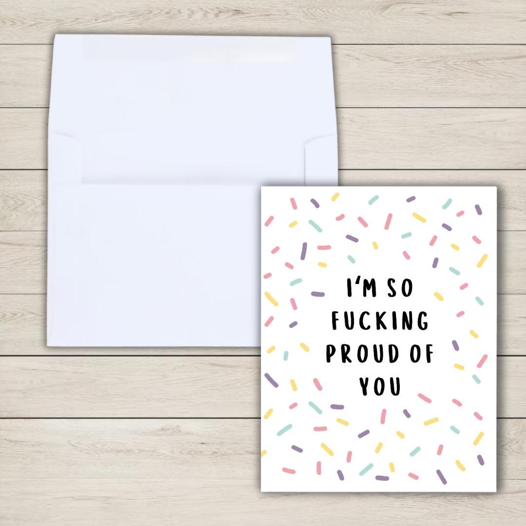 So Freaking Proud Of You Graduation Card Funny College Graduation Card, 2025 Grad Card, Grad Card For Daughter Son, PHD Grad, First Graduate