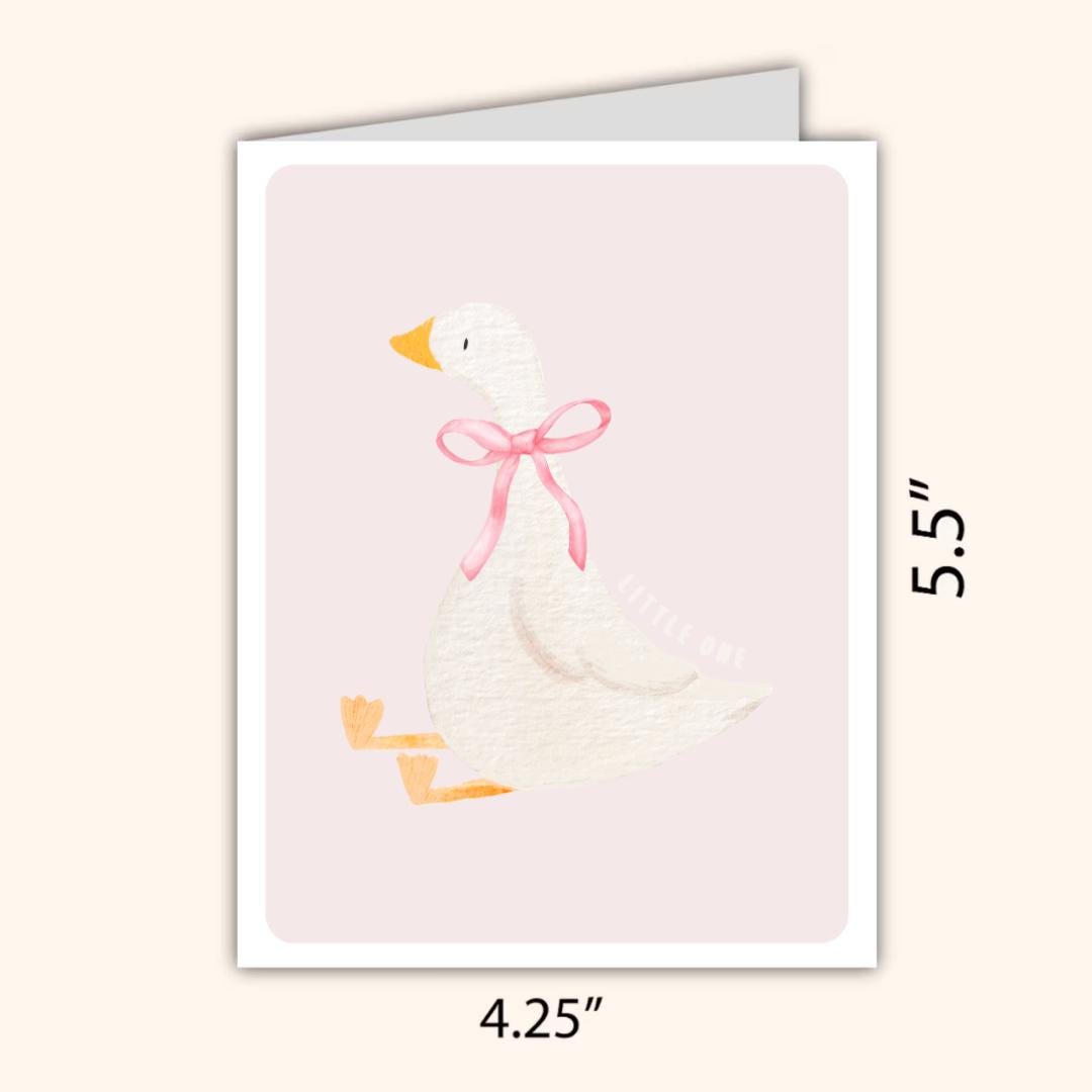 Little One Girl Baby Shower Card, A New Baby Greeting Card, Pregnant, Congratulations,  Daughter Niece Granddaughter Goddaughter Child Kids