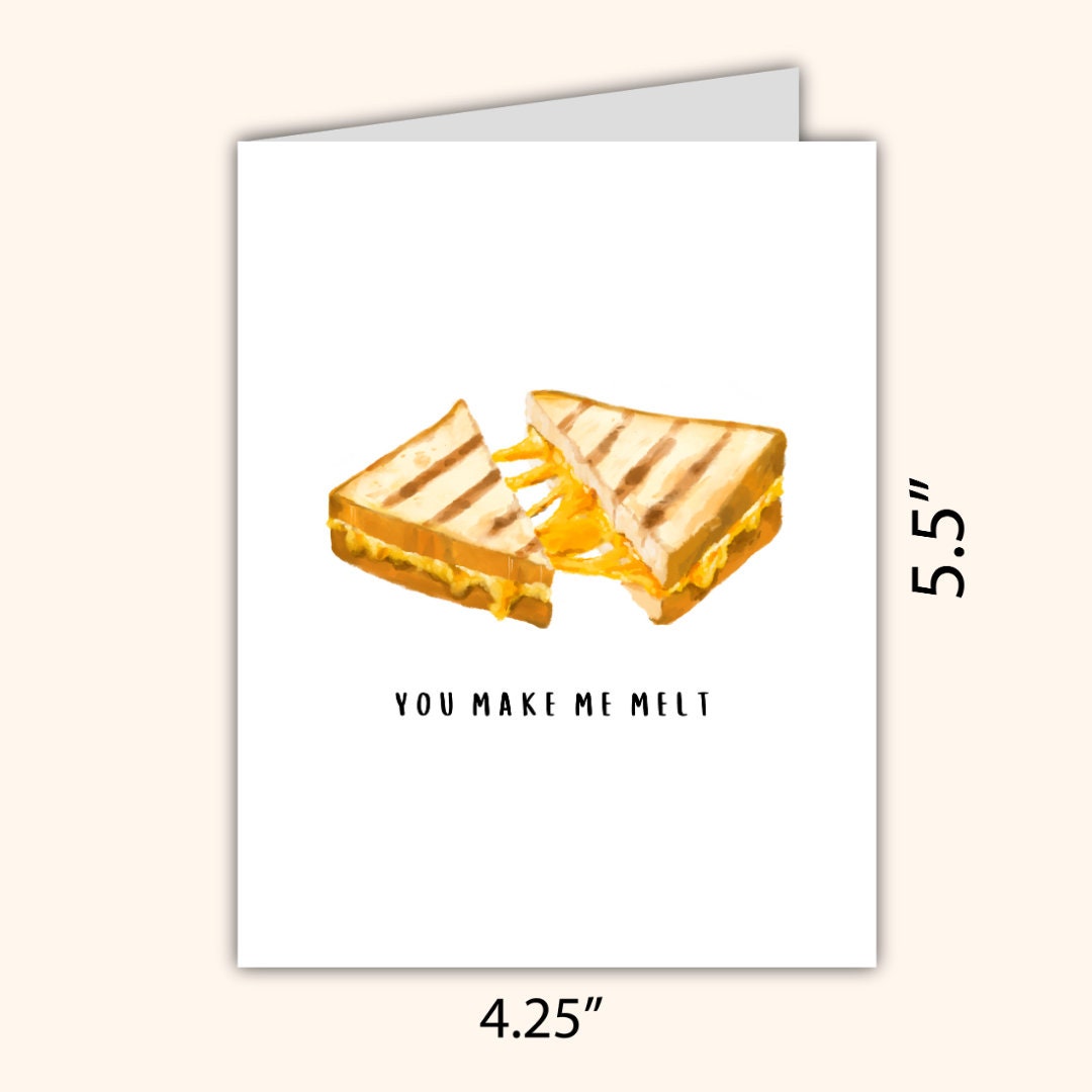 You Make Me Melt Anniversary Card In Love Birthday Card Heartfelt Wedding/Dating Anniversary For Husband Wife Boyfriend Girlfriend