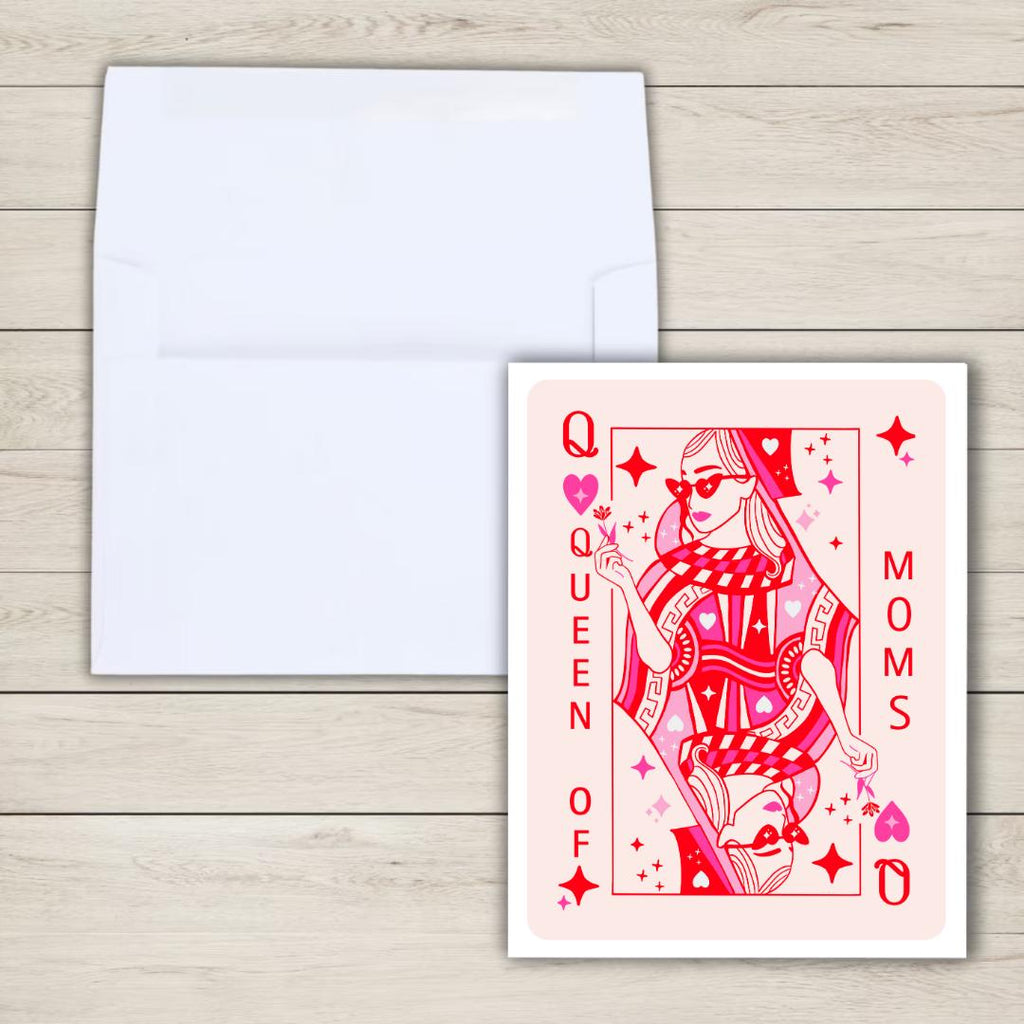 Queen Of Moms Mothers Day Card For Cool Mom, new mother card Mothers Day, Mum Mothers Day Cards For Her, Mothers Day Card For Grandma, Nana