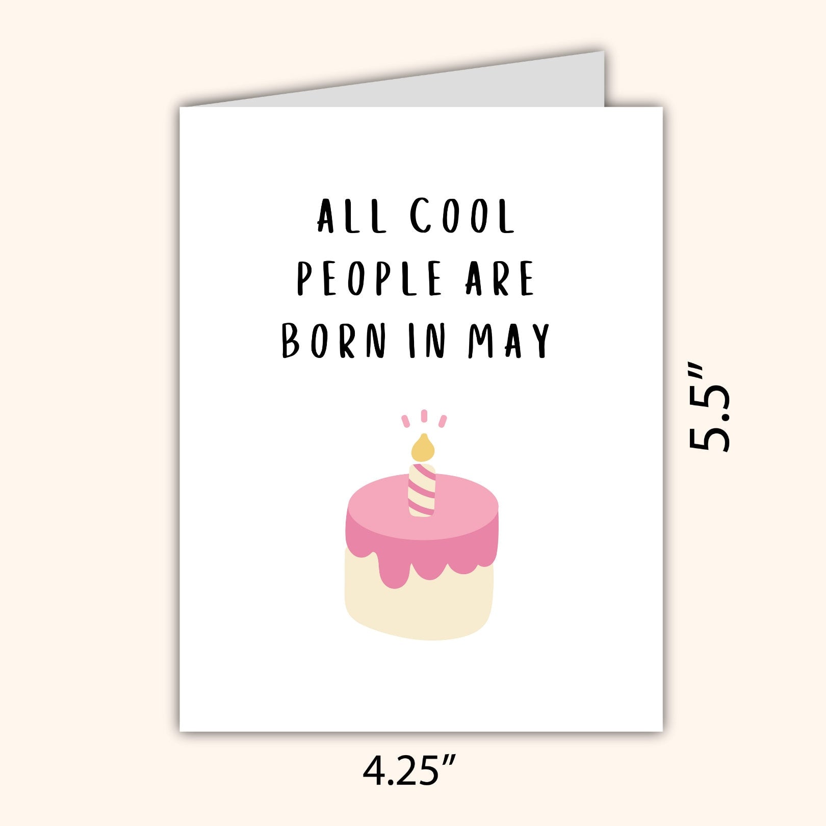 May Birthday Card | Funny Birthday Card | Birthday Card | Sister Funny Punny Birthday Card | Husband Wife Boyfriend Girlfriend Partner