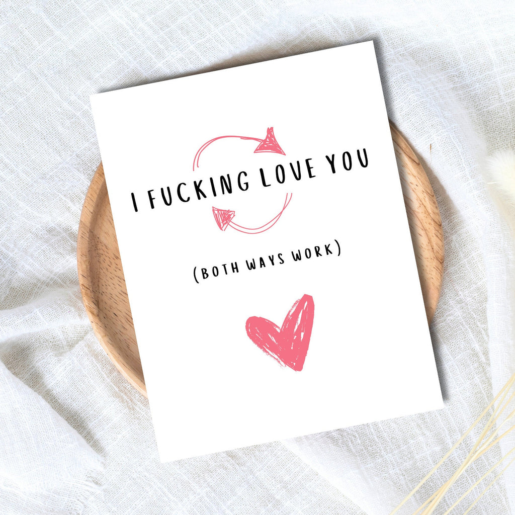 Naughty I Love You Birthday Gift Dirty Valentine’s Day Card Anniversary Card Naughty Birthday Card Husband Wife Boyfriend Girlfriend Partner
