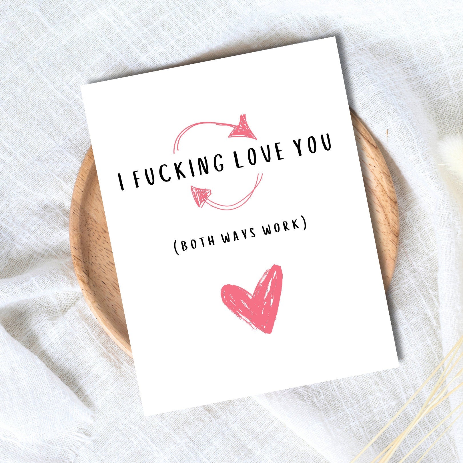 Naughty I Love You Birthday Gift Dirty Valentine’s Day Card Anniversary Card Naughty Birthday Card Husband Wife Boyfriend Girlfriend Partner