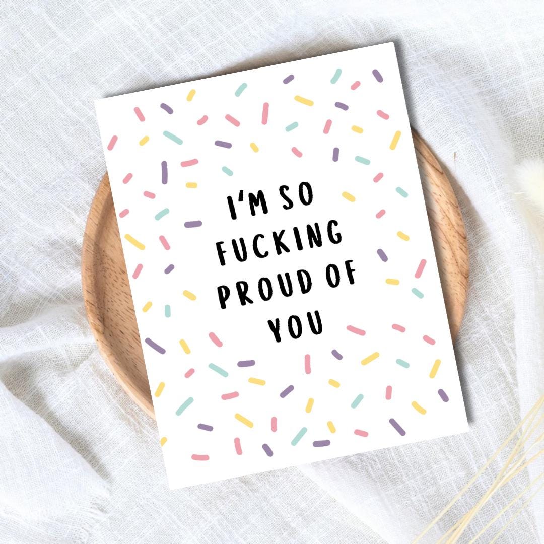 So Freaking Proud Of You Graduation Card Funny College Graduation Card, 2025 Grad Card, Grad Card For Daughter Son, PHD Grad, First Graduate