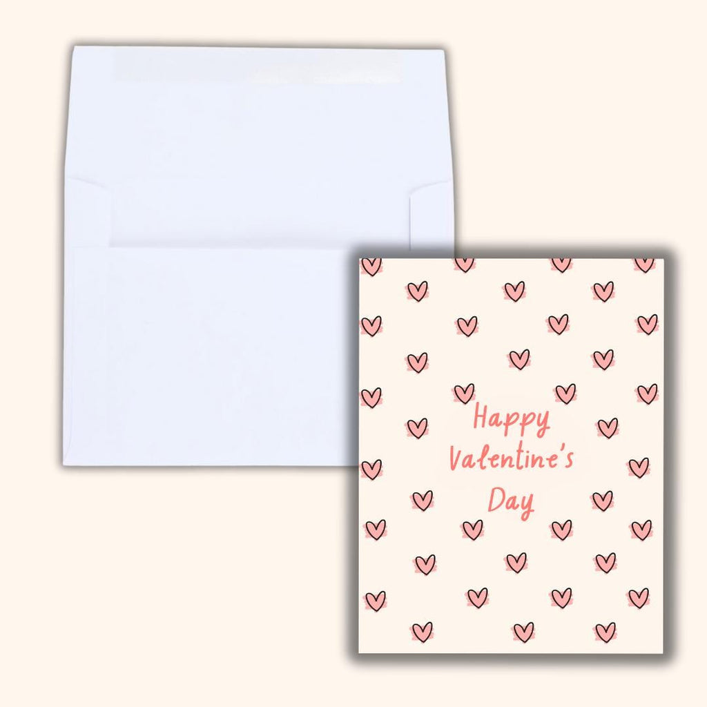 Happy Valentine's Hearts Card | In Love Card | Valentine's Card for Her Him Wife Husband Boyfriend Fiance | Valentines Gift For Him Her