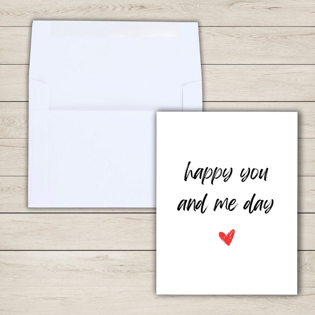 Anniversary Card For Husband, Wife Anniversary Card, Boyfriend Anniversary Card, Girlfriend Anniversary Gift, Happy You And Me Day
