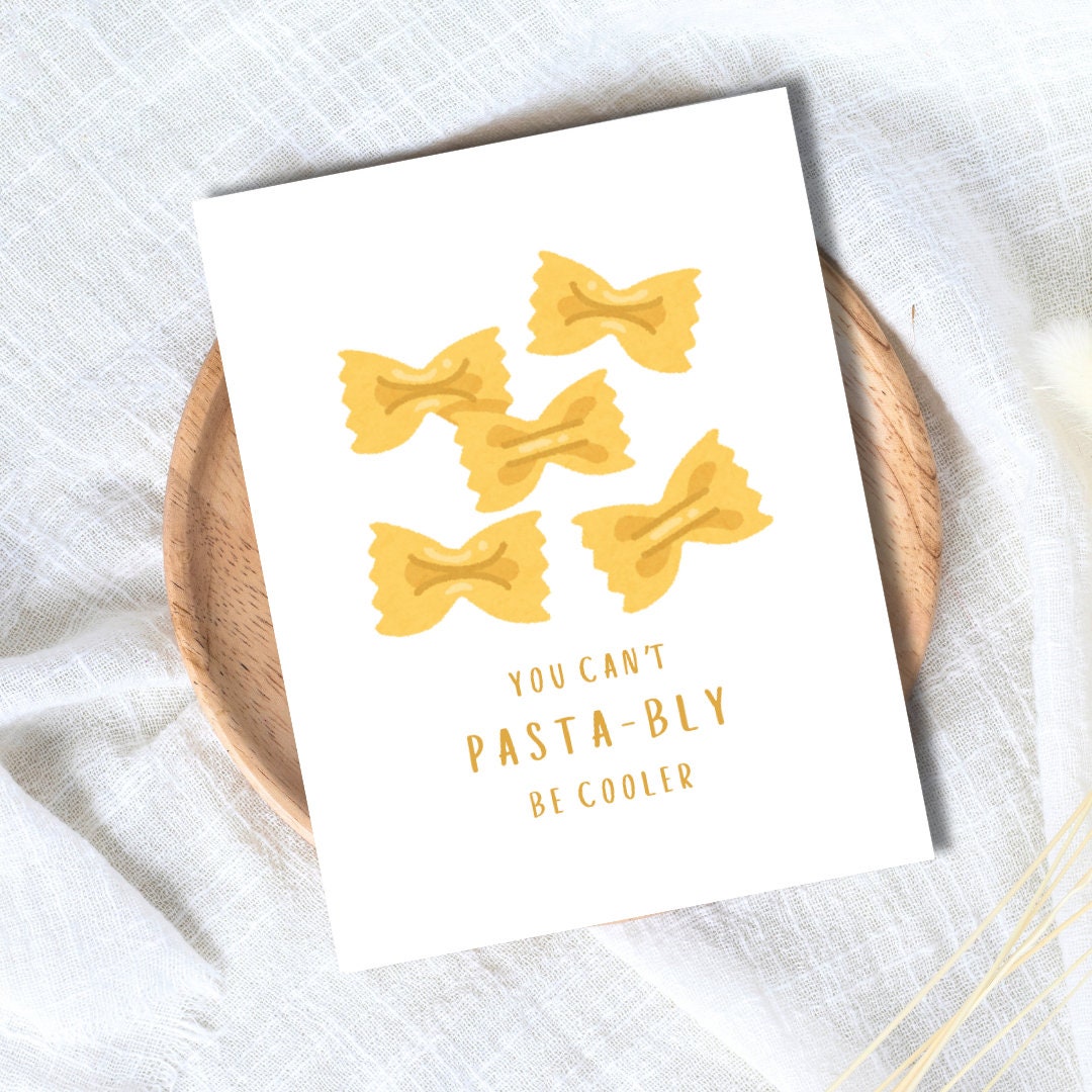 You Can't Pasta-bly Cooler Anniversary Card In Love Birthday Card Heartfelt Wedding/Dating Anniversary For Husband Wife Boyfriend Girlfriend