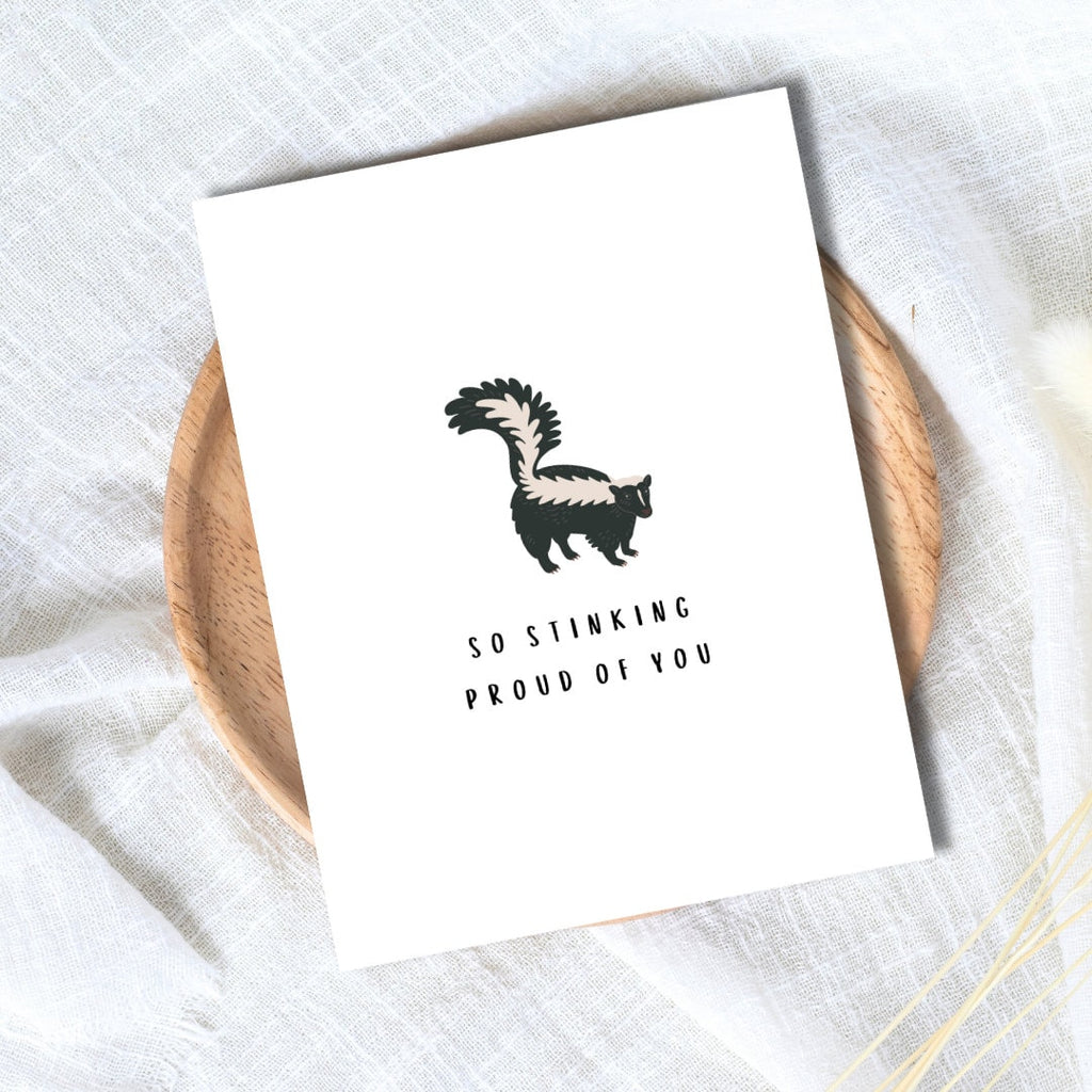 So Stinking Proud Of You Card Funny Gift For Her Him Funny Congratulations Card, Graduation, Well Done, New Job, Promotion, Goodbye Card