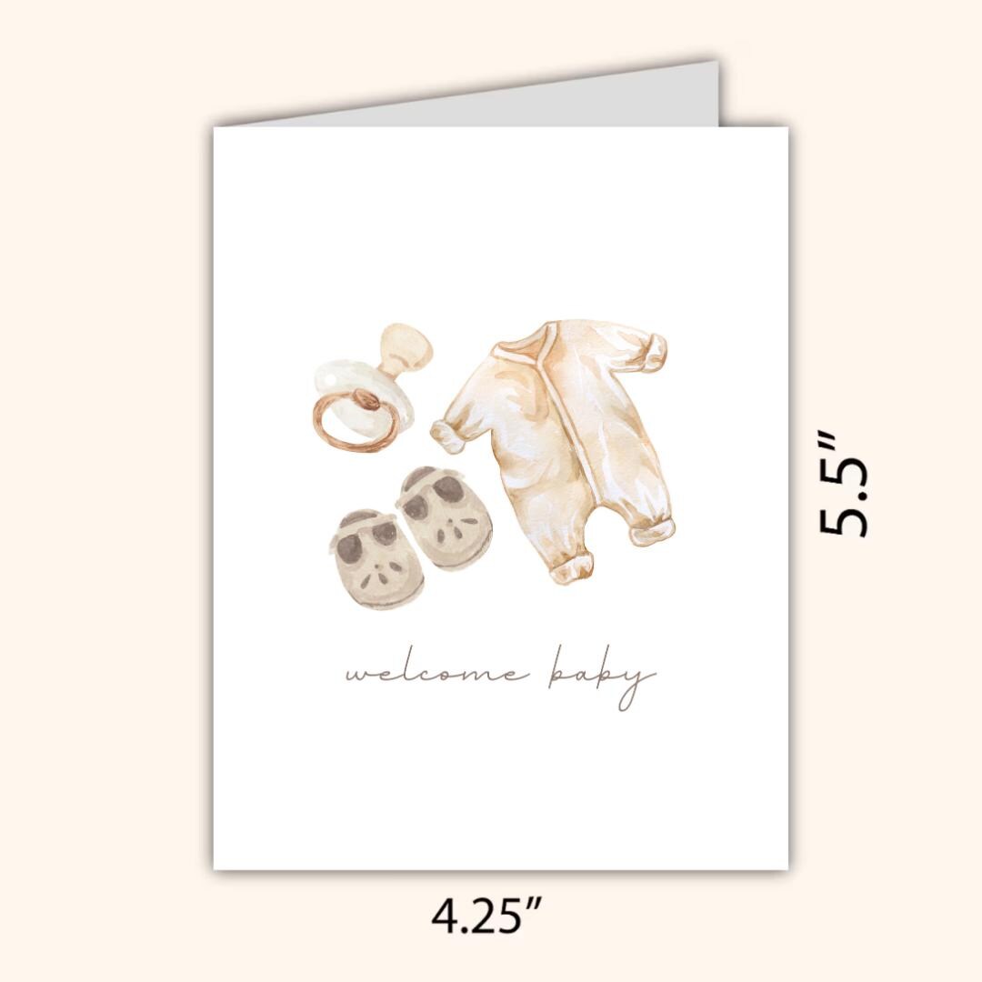 New Parents Card - thoughtful new baby card by Northern Wind Creative
