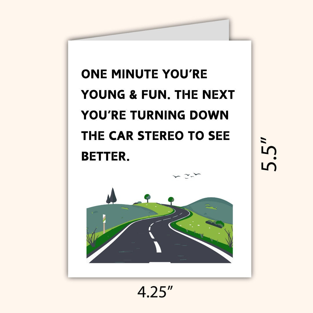 Getting Older, Fiftieth birthday card, milestone birthday card, 50th birthday gift, gift for men, half a hundred, rude birthday card