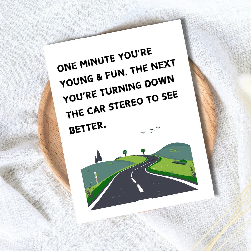 Getting Older, Fiftieth birthday card, milestone birthday card, 50th birthday gift, gift for men, half a hundred, rude birthday card