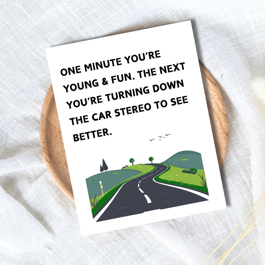 Getting Older, Fiftieth birthday card, milestone birthday card, 50th birthday gift, gift for men, half a hundred, rude birthday card