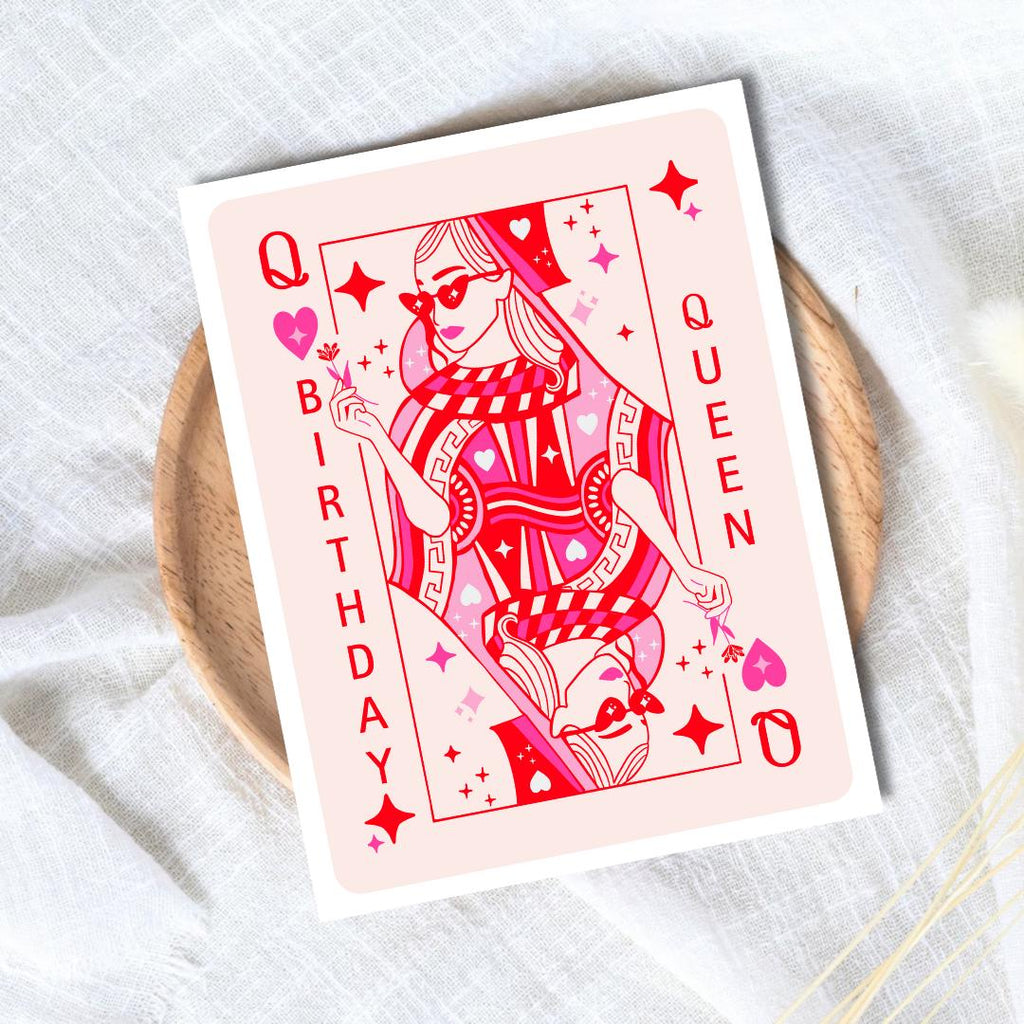 Birthday Queen Card, Happy Birthday Bestie, Bestie Card, Birthday Card For Best Friend, Friendship Card, Girl Bestie Bday, friends birthday