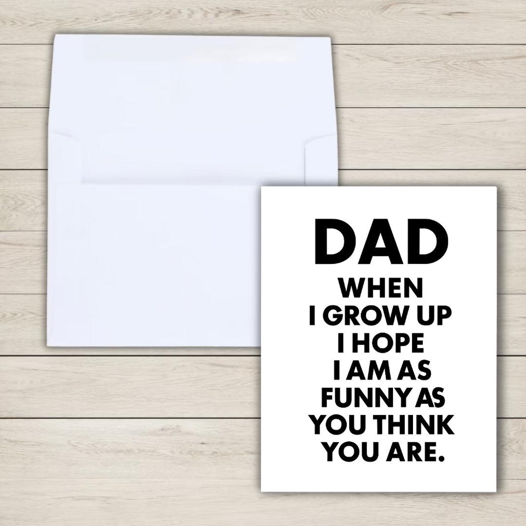 Hilarious Snarky Father's Day Card | Funny Fathers Day Card For Dad Grandad Husband | Dad Birthday | Cute Daddy Grandpa Grandfather