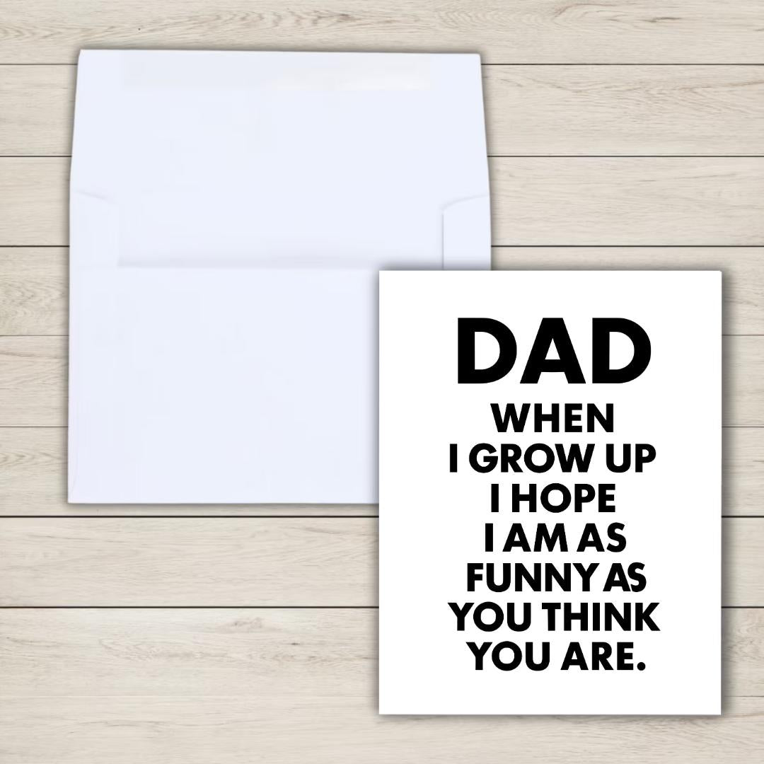 Hilarious Snarky Father's Day Card | Funny Fathers Day Card For Dad Grandad Husband | Dad Birthday | Cute Daddy Grandpa Grandfather