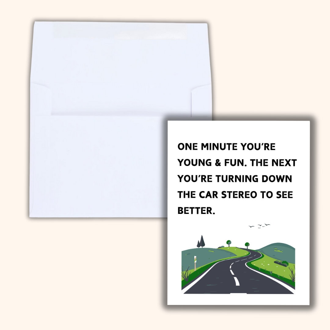 Getting Older, Fiftieth birthday card, milestone birthday card, 50th birthday gift, gift for men, half a hundred, rude birthday card