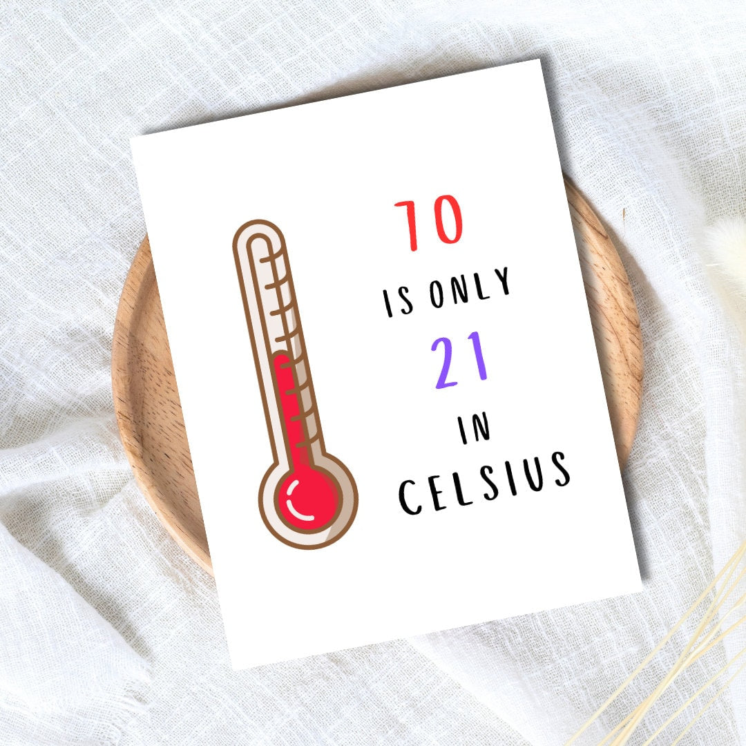 70th Birthday Card | Funny 70th Birthday Card | Dad Birthday Card | Funny Punny Birthday Card | Husband Wife Boyfriend Girlfriend Partner