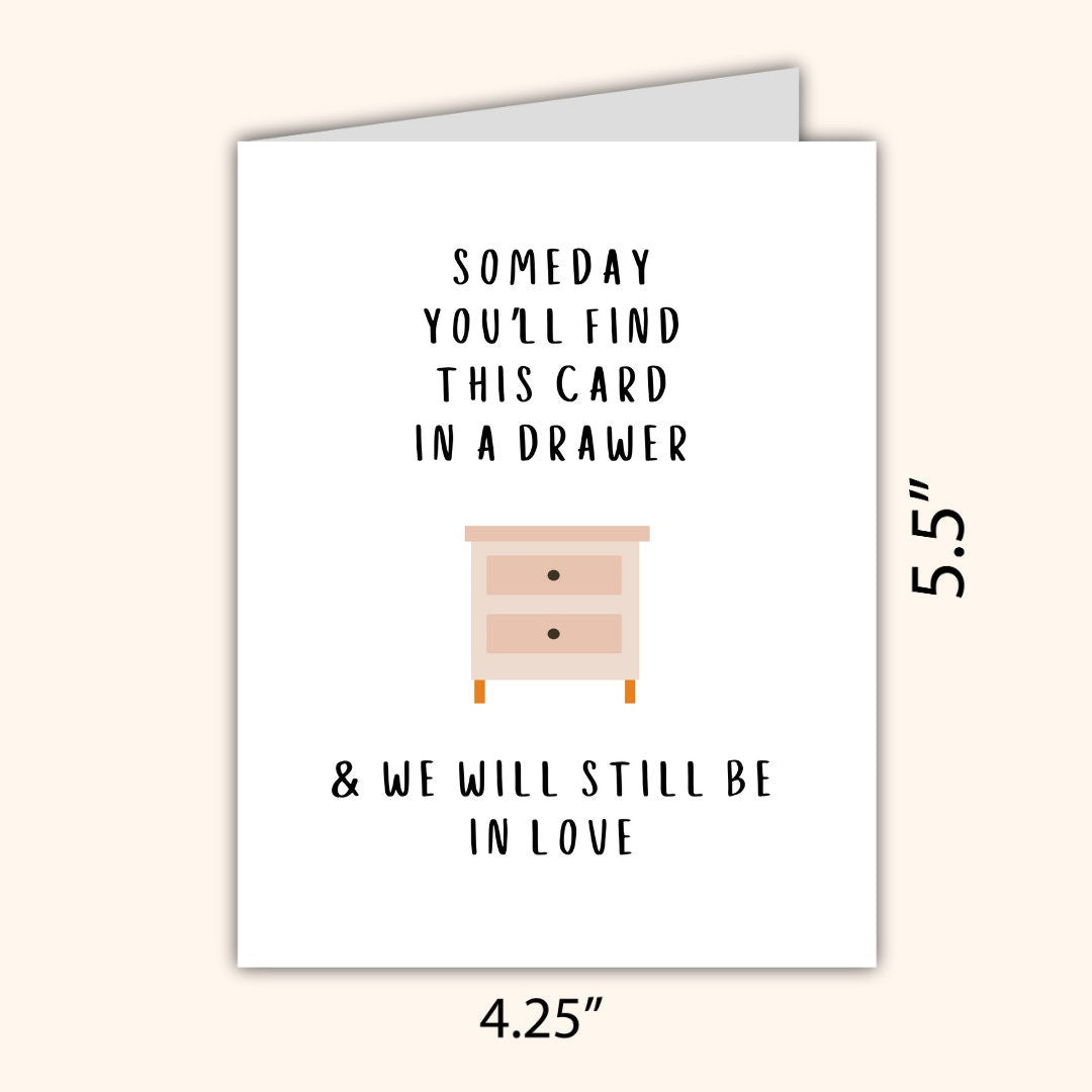 Someday You'll Find This Card - funny Valentine’s Day card by Northern Wind Creative