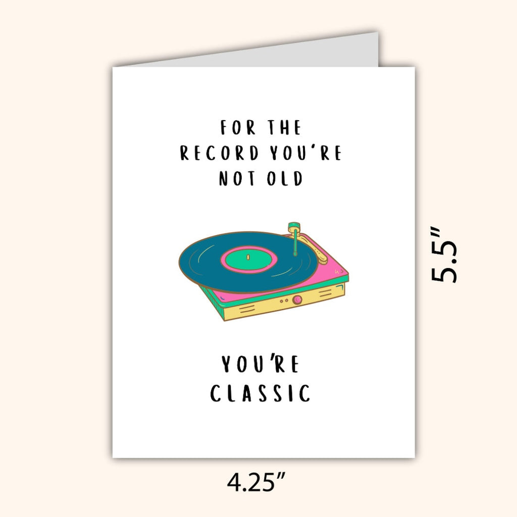 You're Not Old You're Classic Birthday Card | Card For Him | Funny Rude Birthday Card | Birthday Gift for Dad or Boyfriend | Funny Card