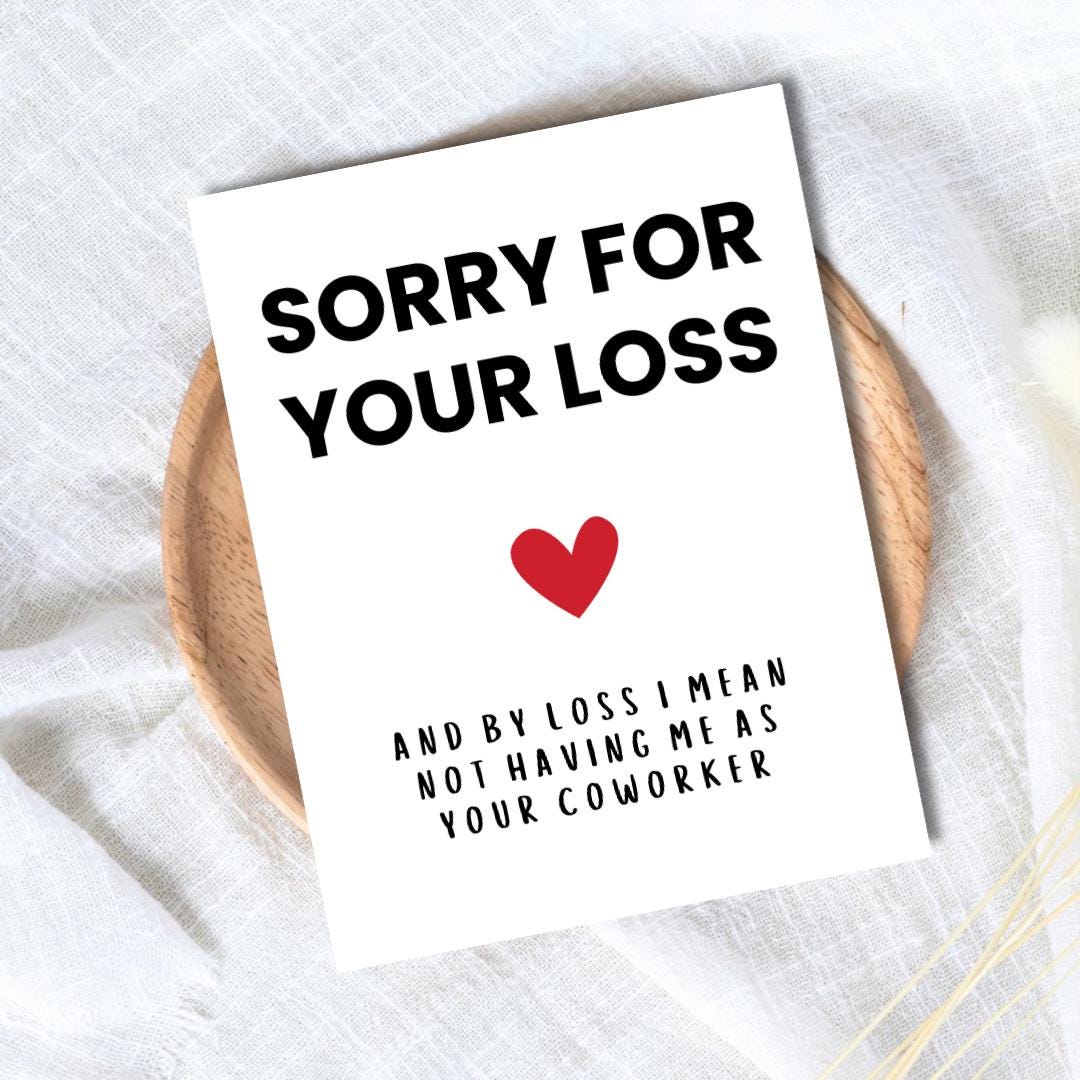 Congrats On Leaving your Job Card New job card Funny leaving work card for colleague Good luck card Coworker Friend Leaving New Beginnings