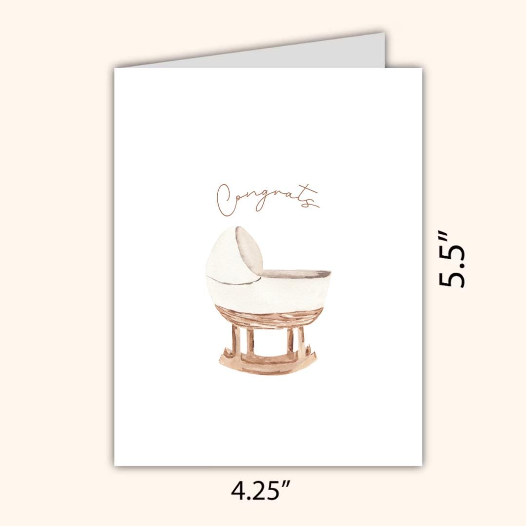 New Parents Card, A New Baby Greeting Card, Pregnant, Congratulations, Baby Shower Card Daughter Niece Granddaughter Goddaughter Child Kids