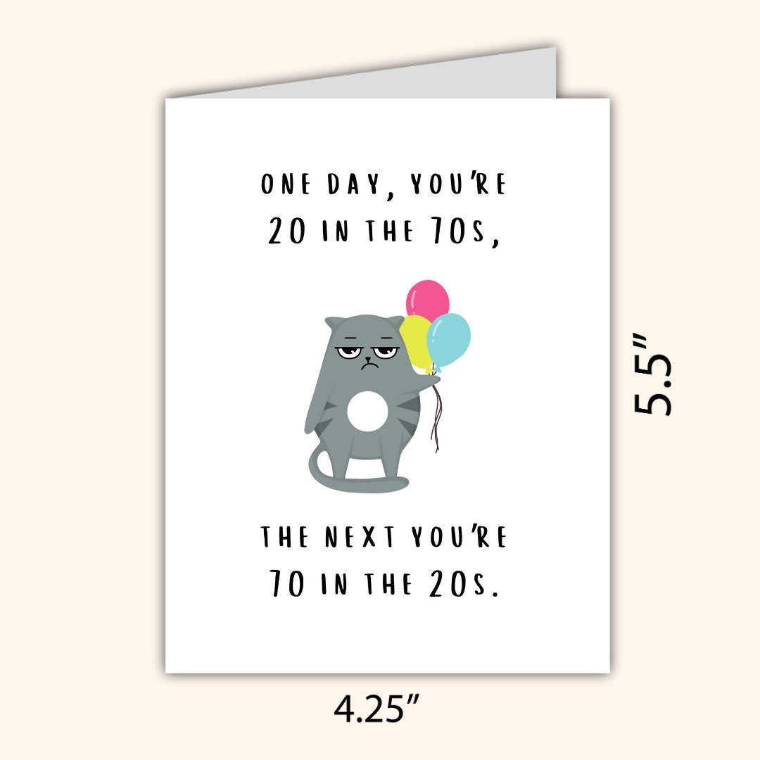 70th Birthday Card | Funny 70th Birthday Card | Dad Birthday Card | Funny Punny Birthday Card | Husband Wife Boyfriend Girlfriend Partner