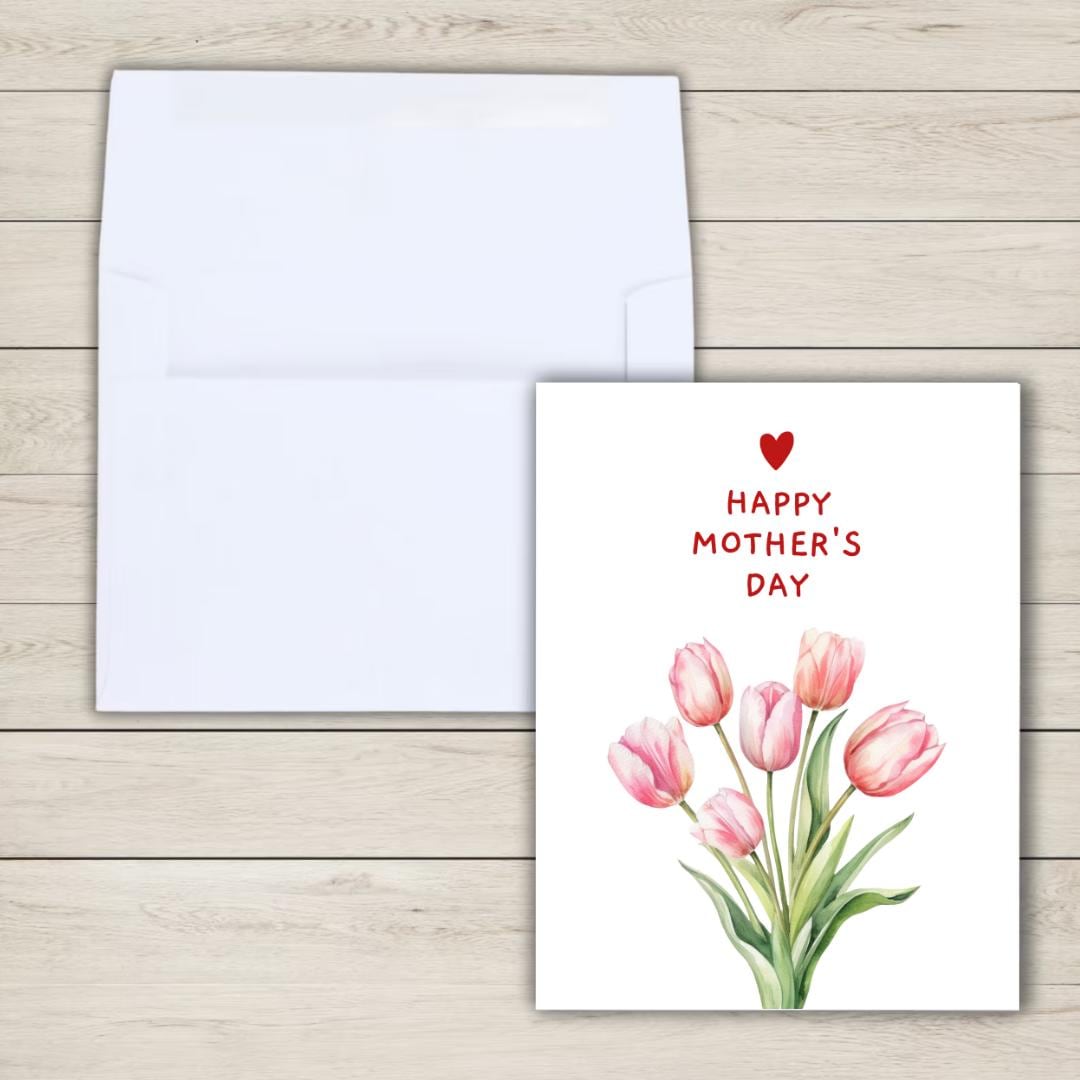 Mother's Day Flowers Card, Happy Mothers Day Card, Card For Mothers Day, Mum Mothers Day Cards For Her, Mothers Day Card For Grandma, Nana