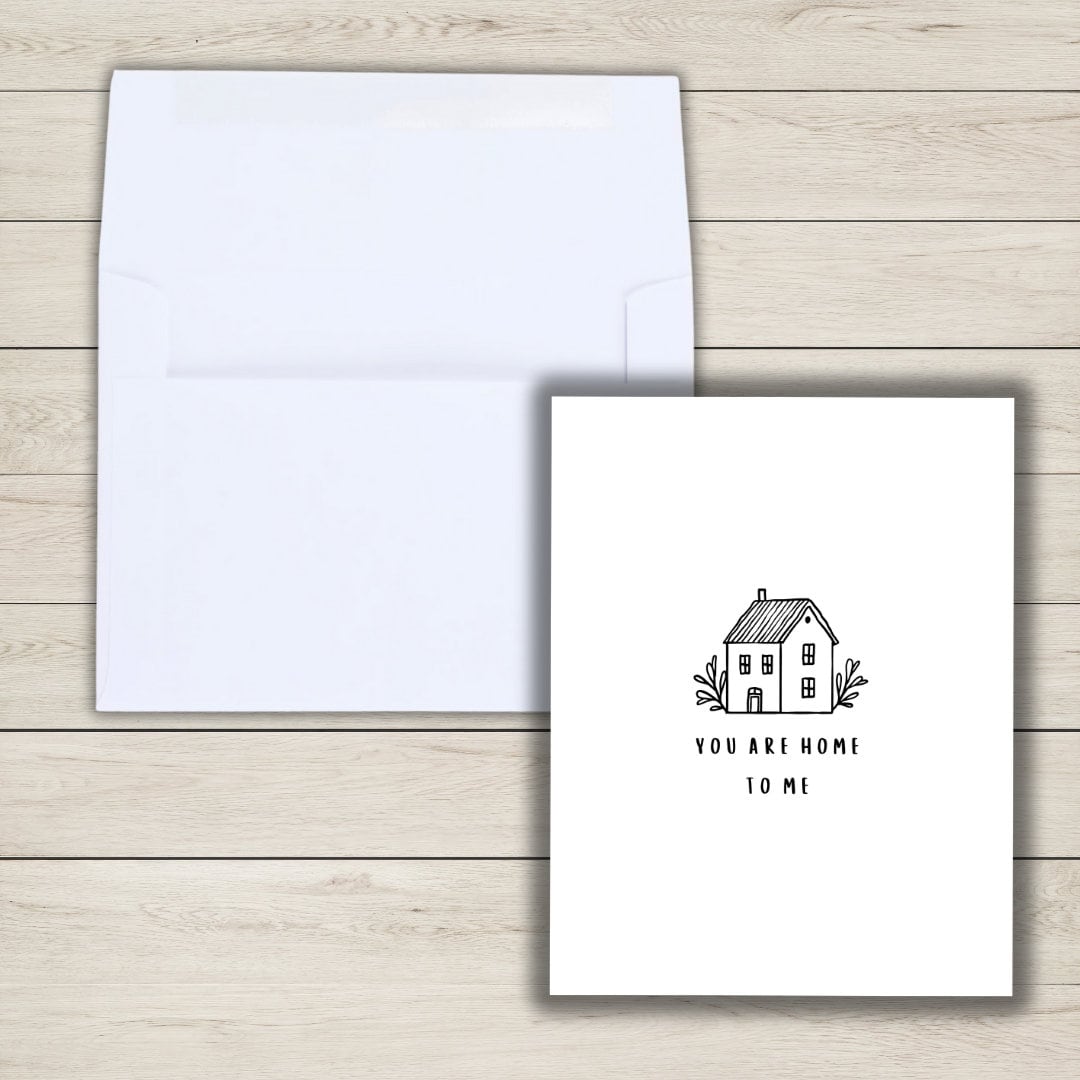 You're My Home Cute Anniversary Card In Love Birthday Card Heartfelt Wedding/Dating Anniversary For Husband Wife Boyfriend Girlfriend Him