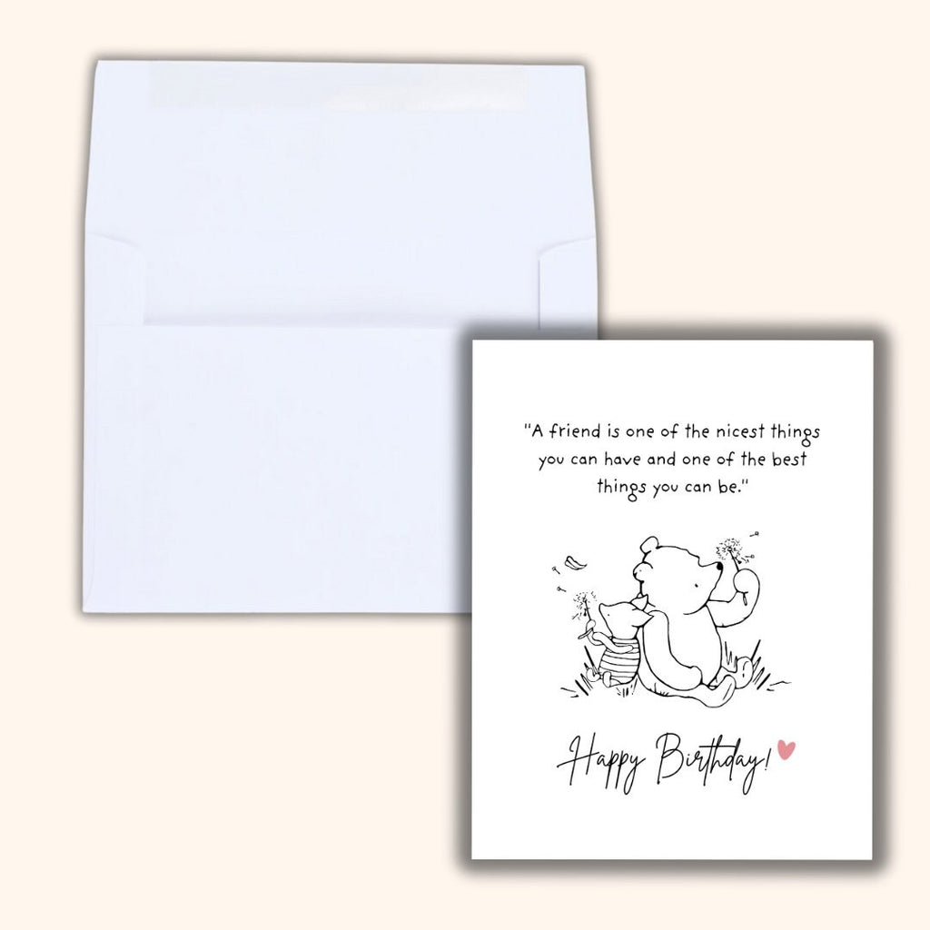 A Friend Is One Of The Nicest Things ,Bestie Birthday Card, Birthday Card For Best Friend, Friendship Card, gift box for friends birthday