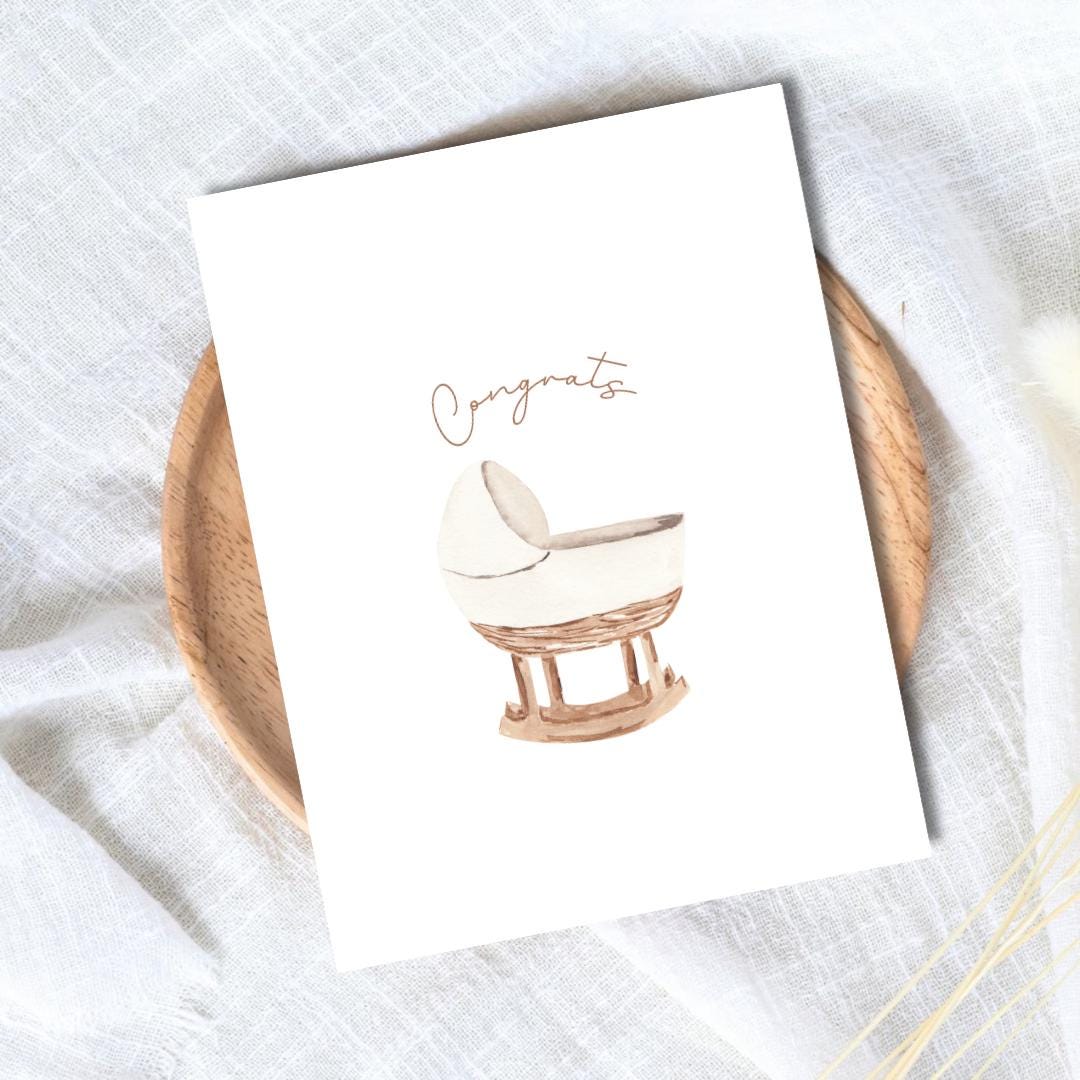 New Parents Card, A New Baby Greeting Card, Pregnant, Congratulations, Baby Shower Card Daughter Niece Granddaughter Goddaughter Child Kids