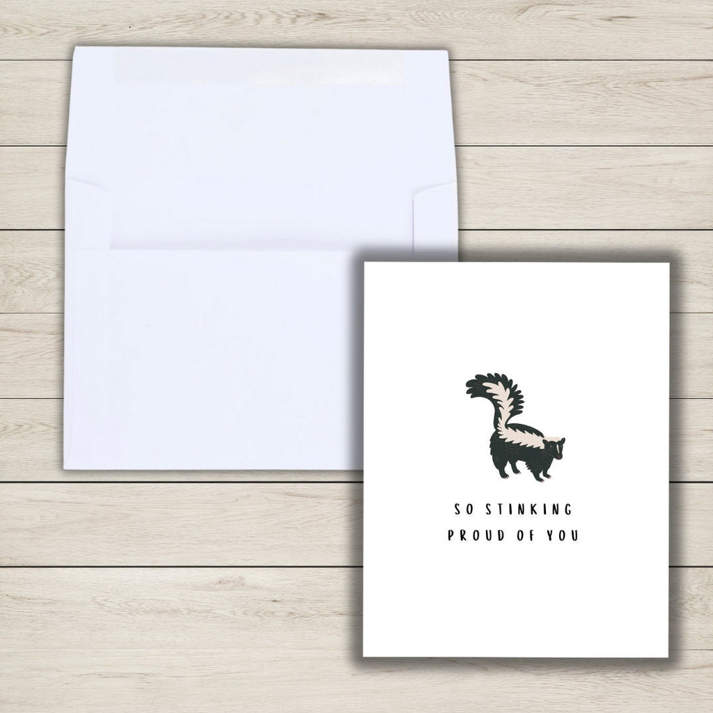 So Stinking Proud Of You Card Funny Gift For Her Him Funny Congratulations Card, Graduation, Well Done, New Job, Promotion, Goodbye Card