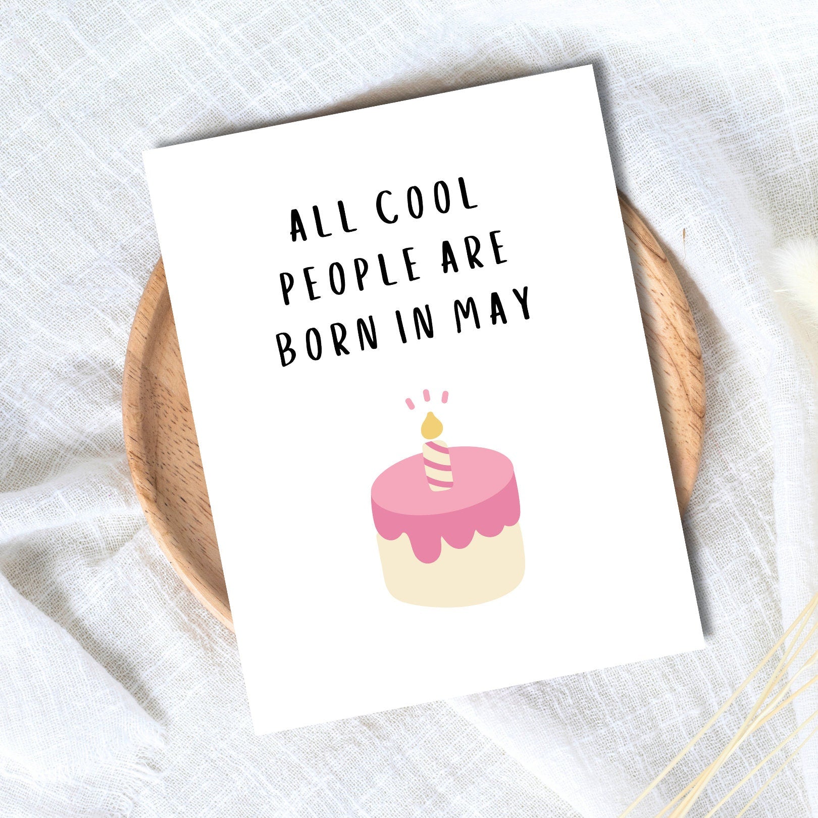May Birthday Card | Funny Birthday Card | Birthday Card | Sister Funny Punny Birthday Card | Husband Wife Boyfriend Girlfriend Partner
