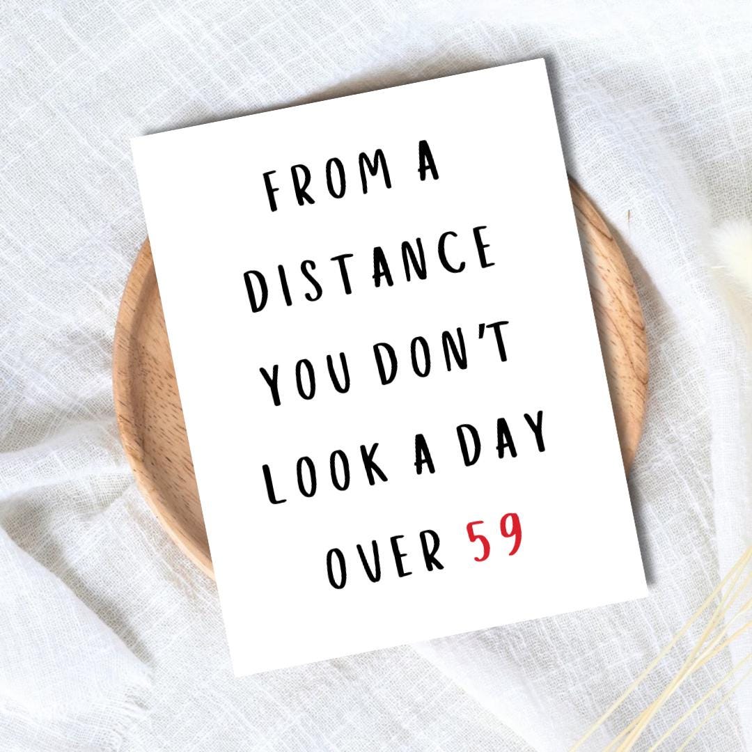 60th 1965 birthday card, Sixtieth birthday card, milestone birthday card, 60th birthday gift, gift for men, half a hundred, rude card