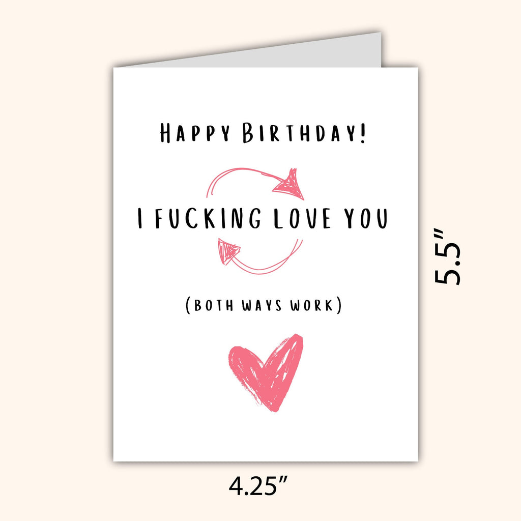 Naughty I Love You Birthday Gift Dirty Valentine’s Day Card Anniversary Card Naughty Birthday Card Husband Wife Boyfriend Girlfriend Partner