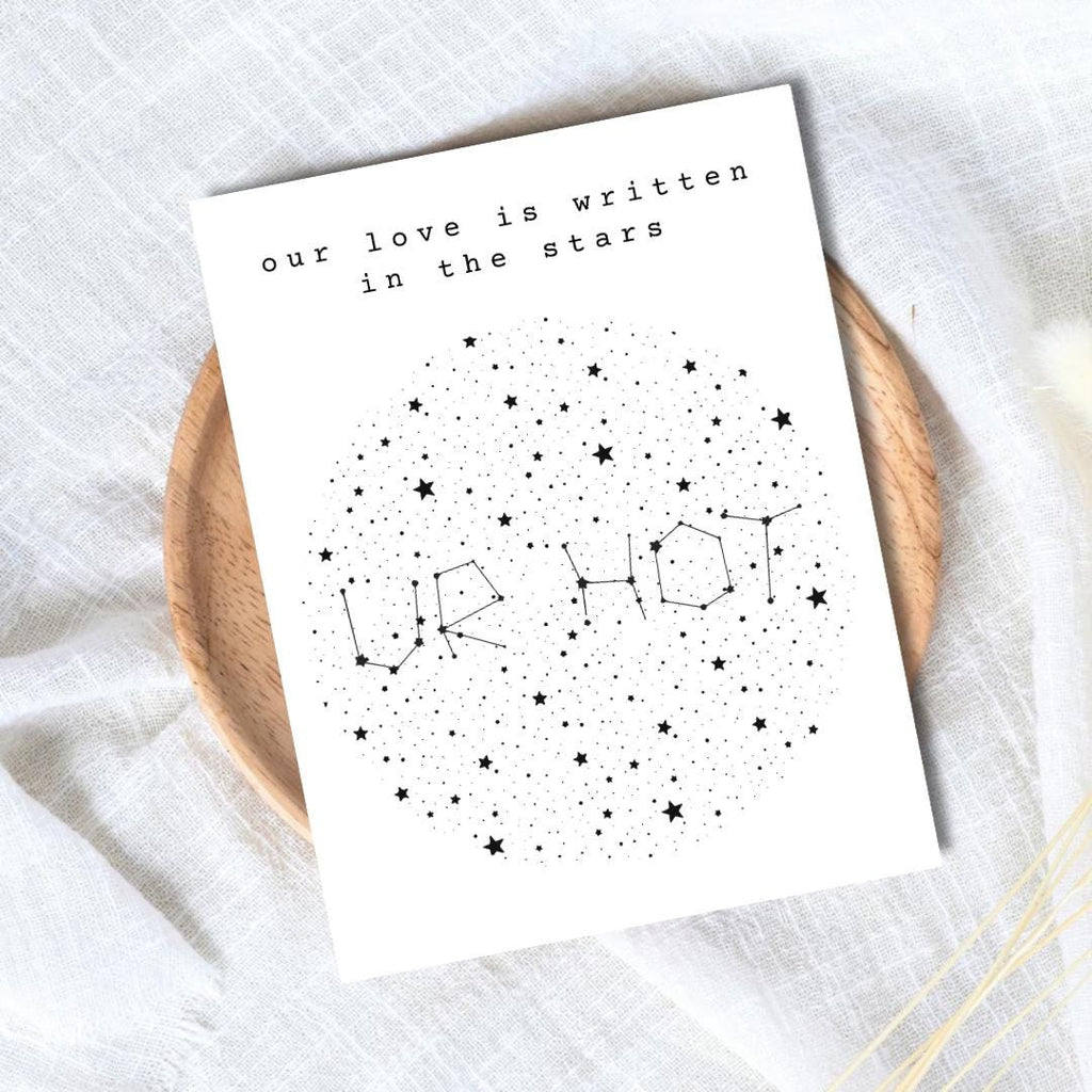 Written In The Stars Raunchy Anniversary Card For Him, Valentine’s Day Card Raunchy Birthday Card Husband Wife Boyfriend Girlfriend Partner